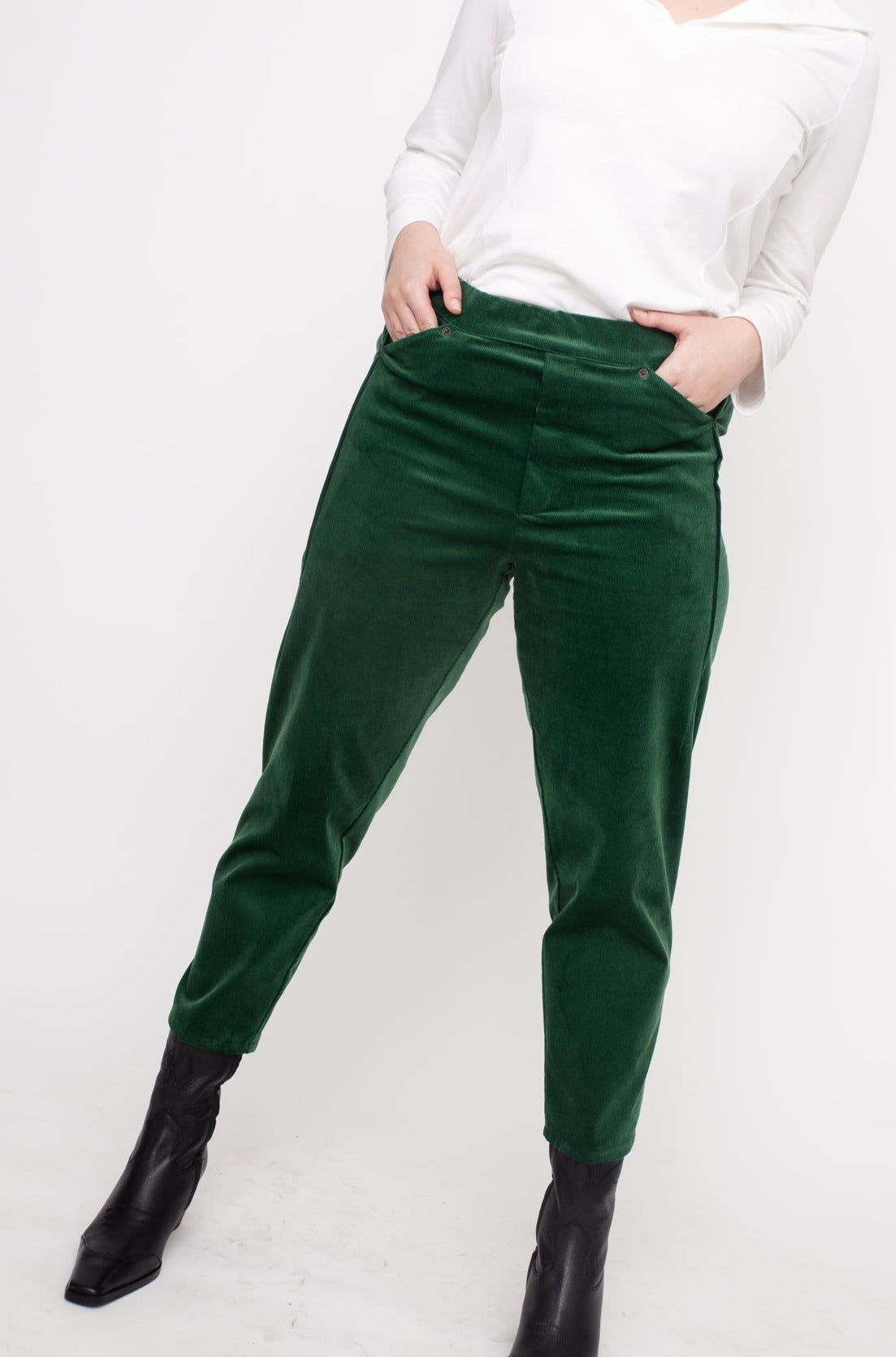 MARTIN Pants W24 (44-50) - Green Corduroy
