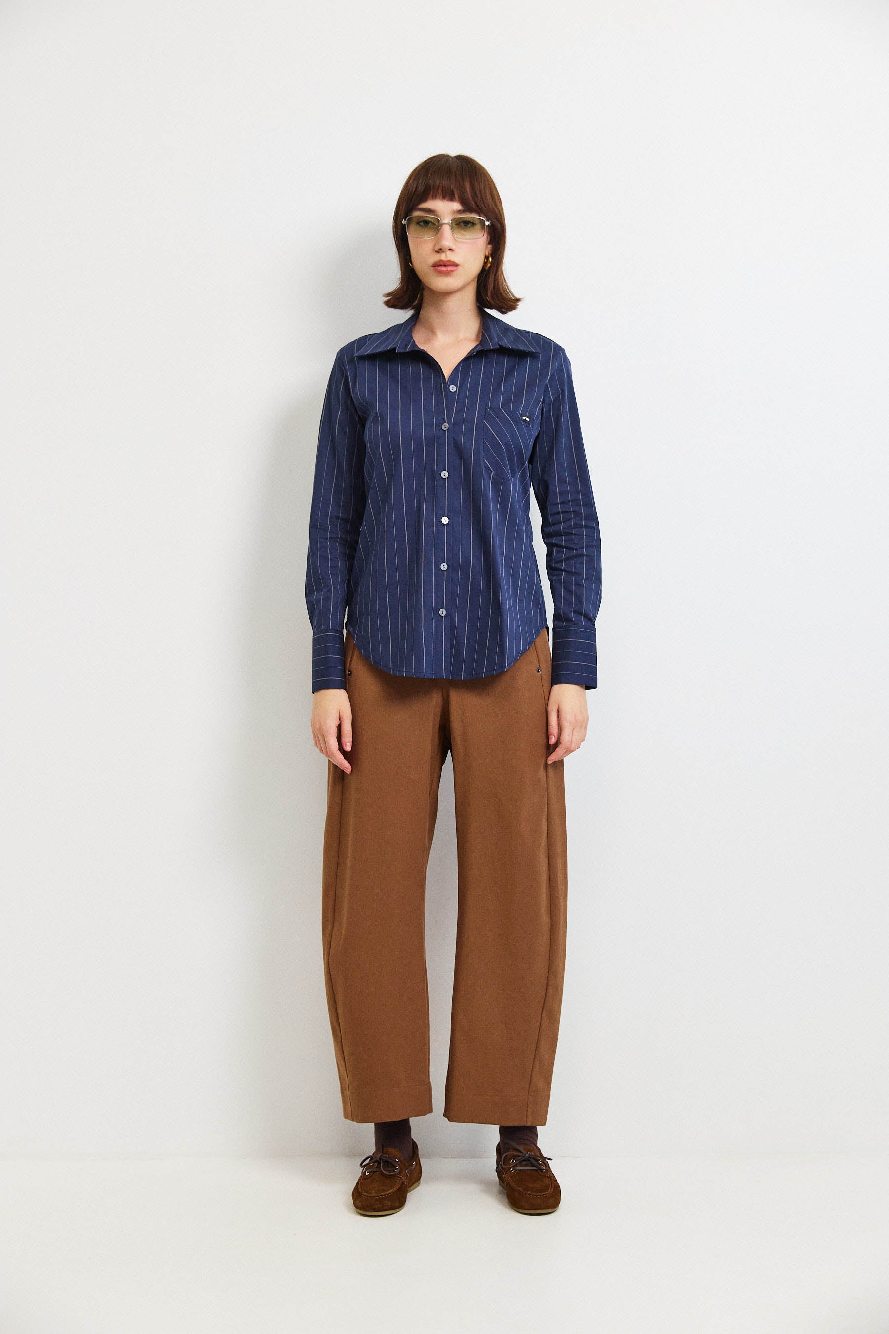 חולצת קאי פסים נייבי