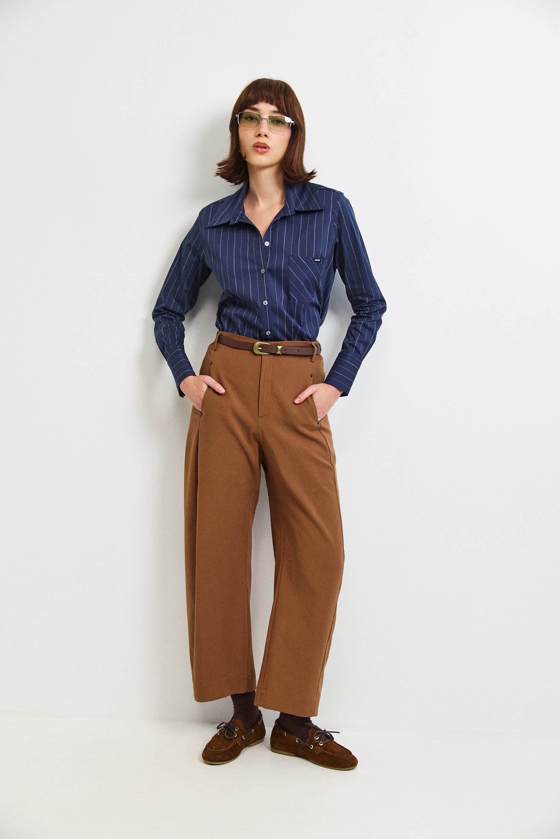 חולצת קאי פסים נייבי