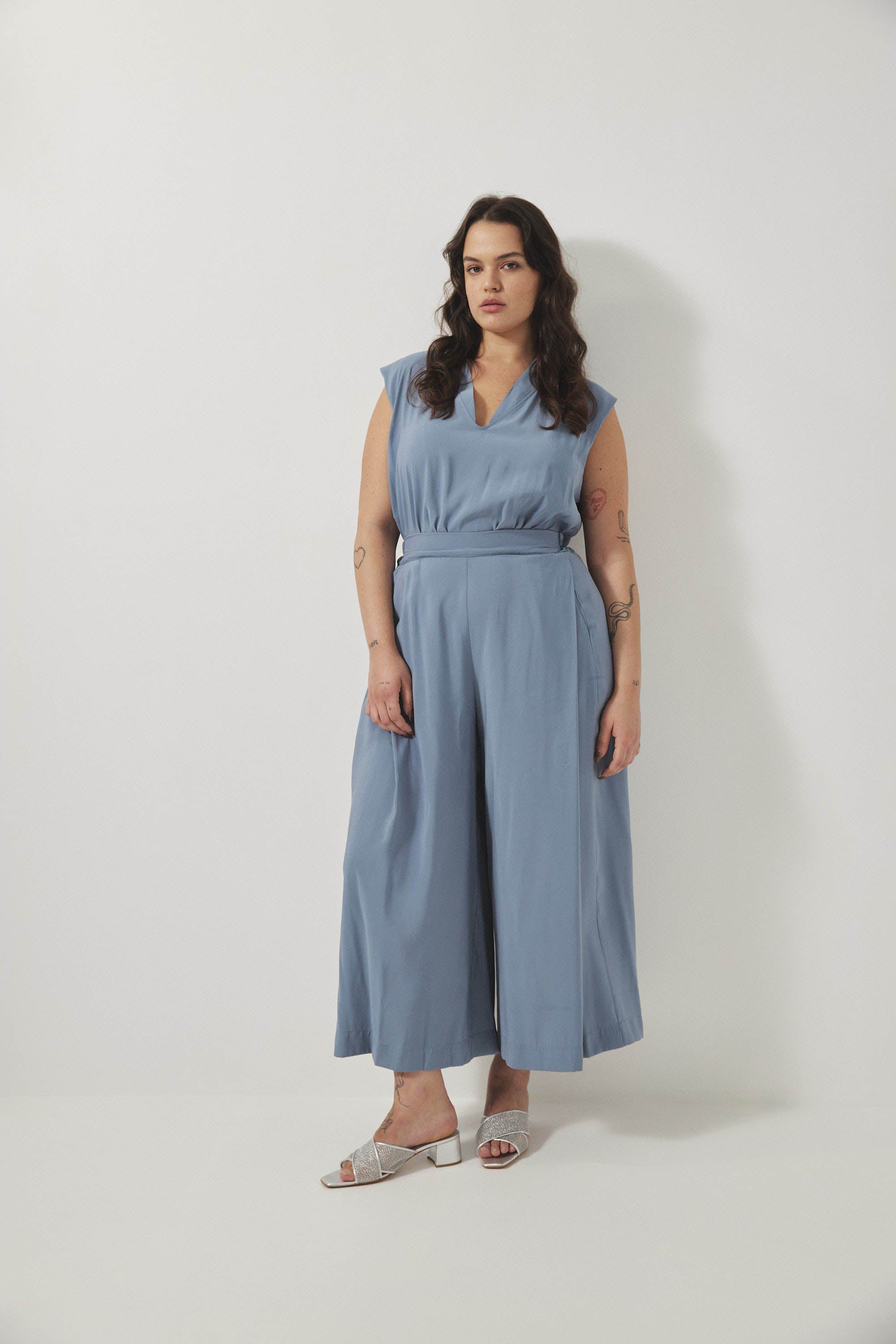 אוברול רית׳ם תכלת