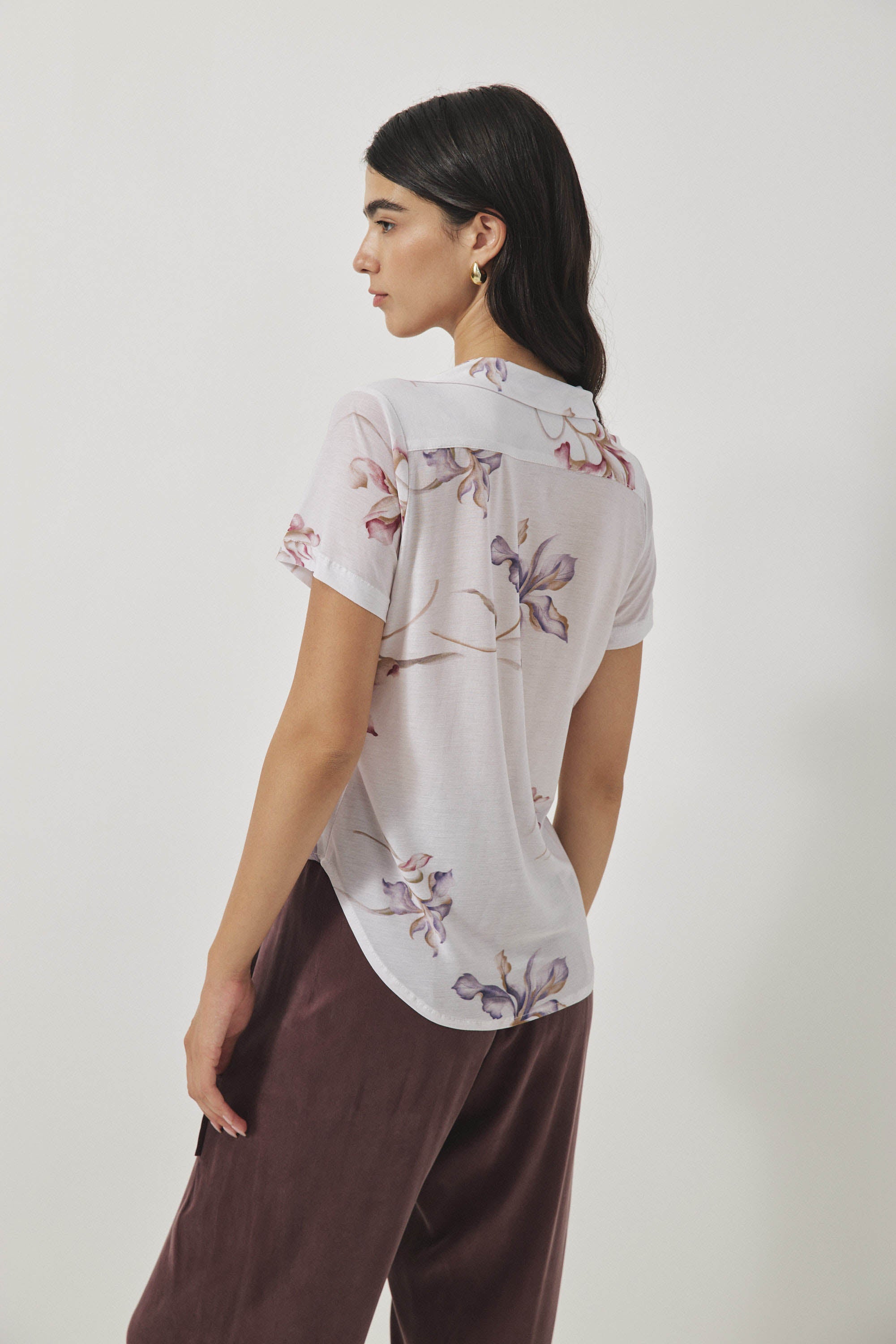 חולצת פָה פרחוני