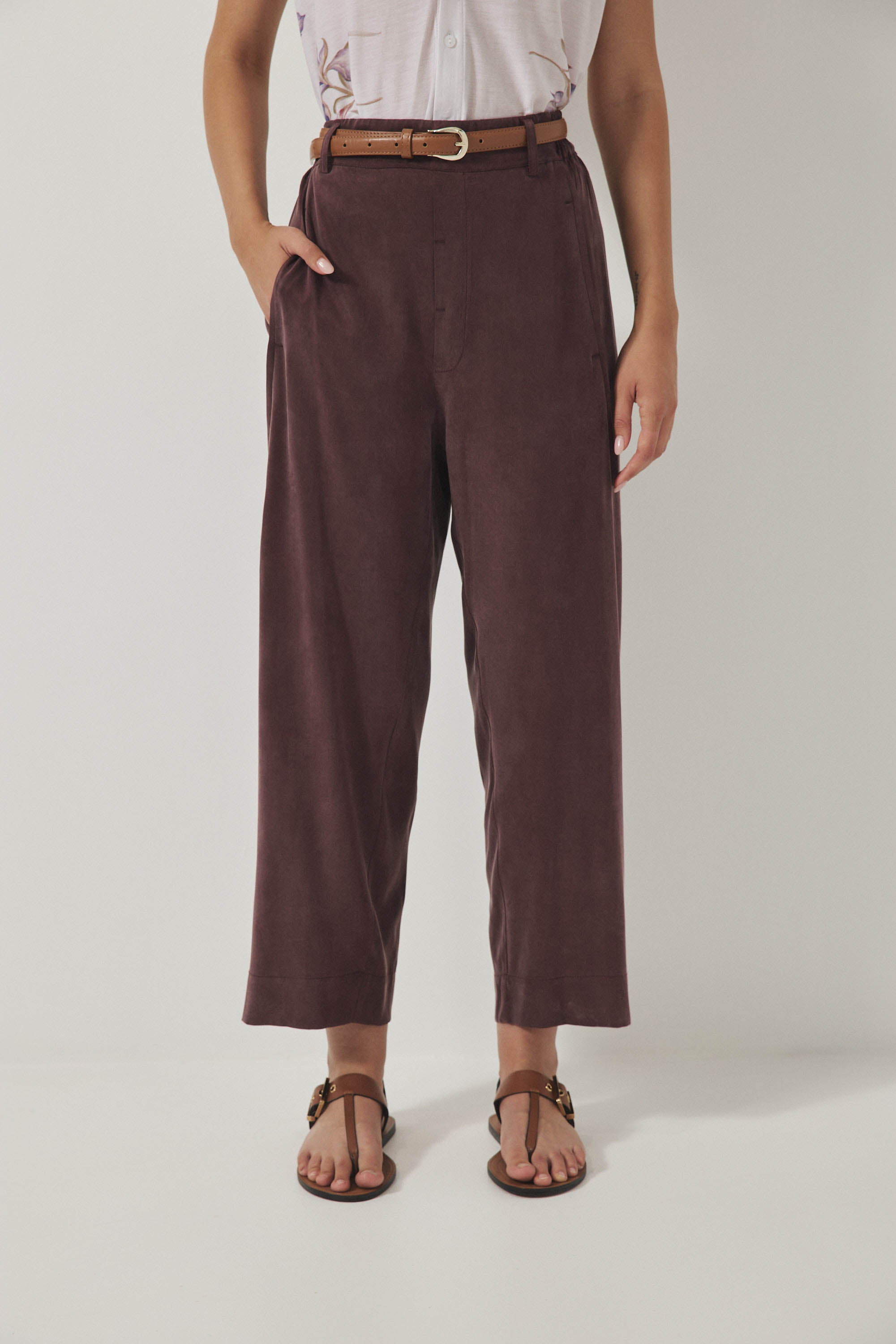 מכנסי מקסים קופרו בורגונדי