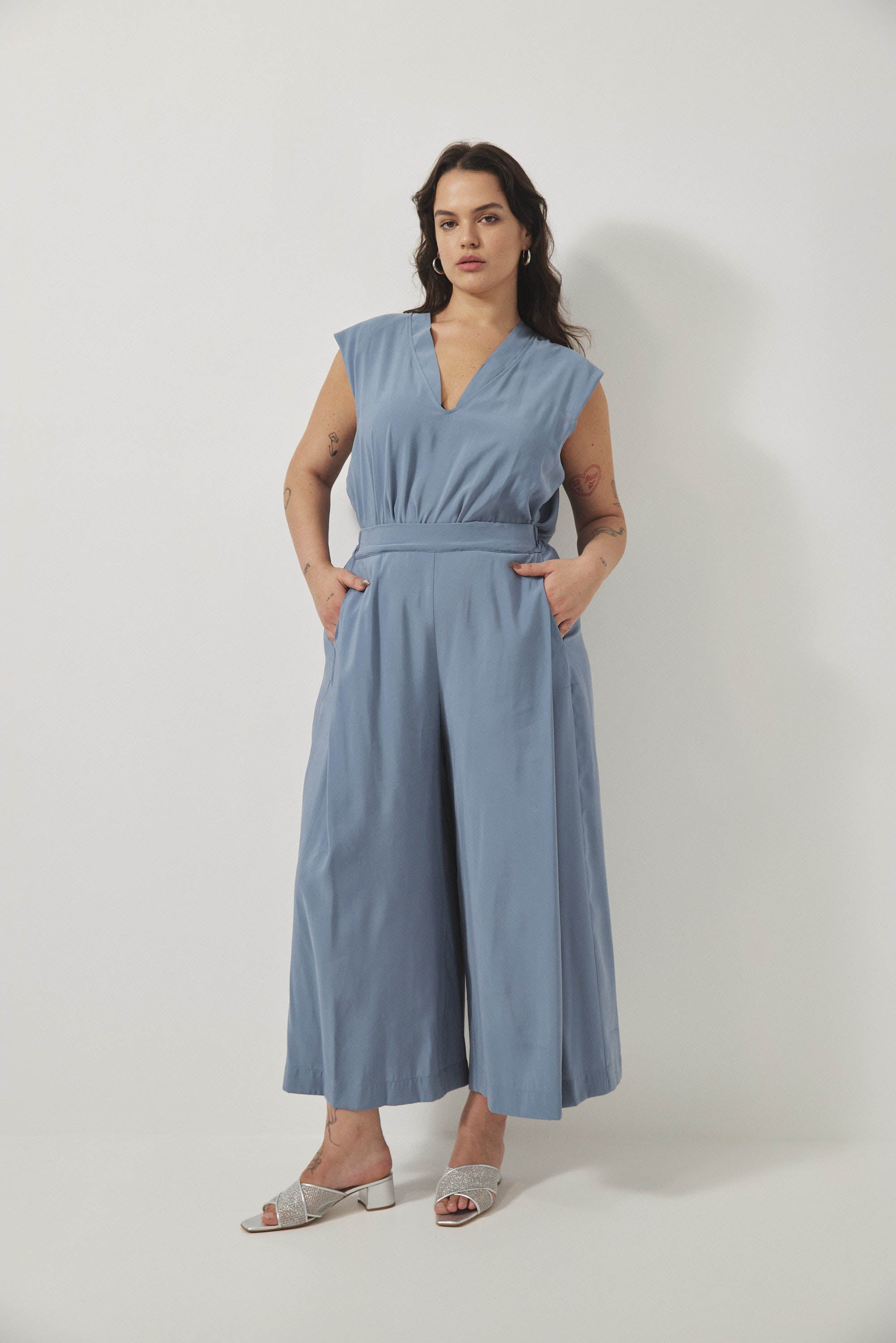 אוברול רית׳ם תכלת