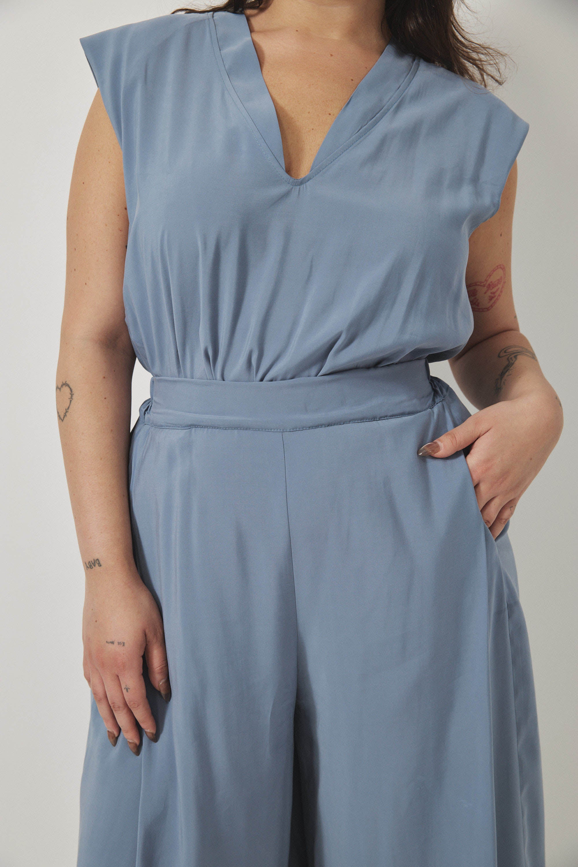 אוברול רית׳ם תכלת