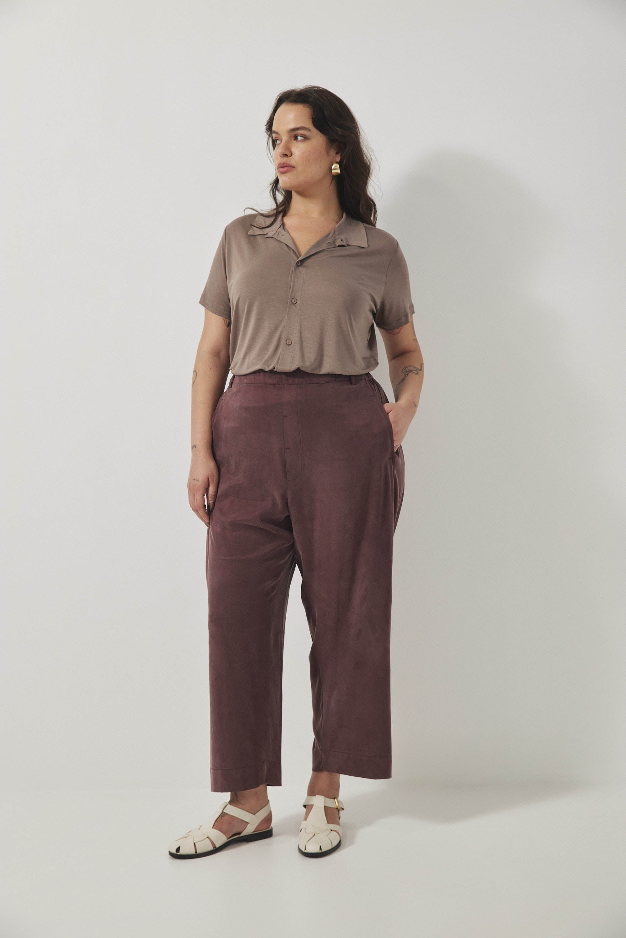 מכנסי מקסים קופרו בורגונדי