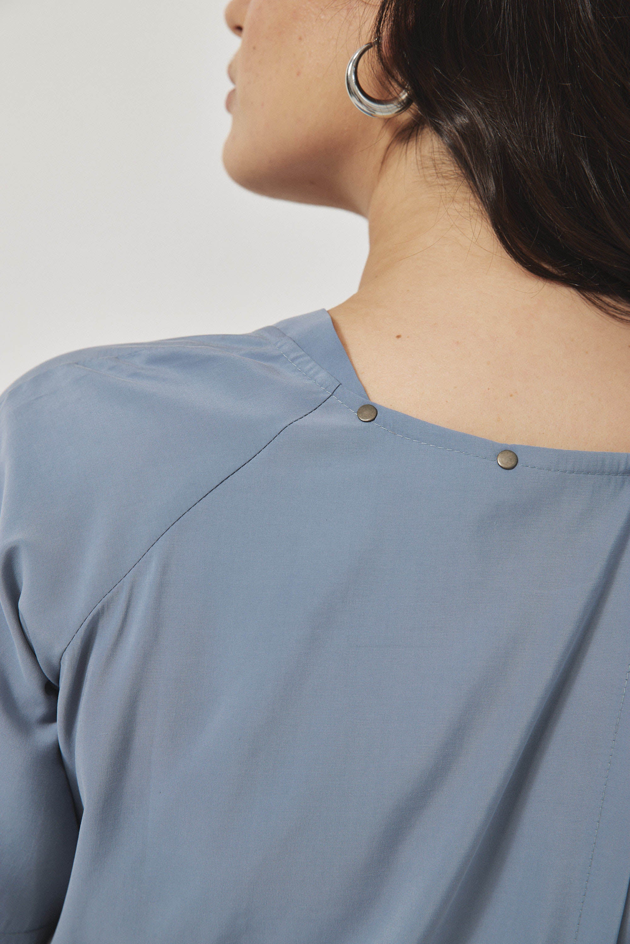 אוברול רית׳ם שרוול קצר תכלת