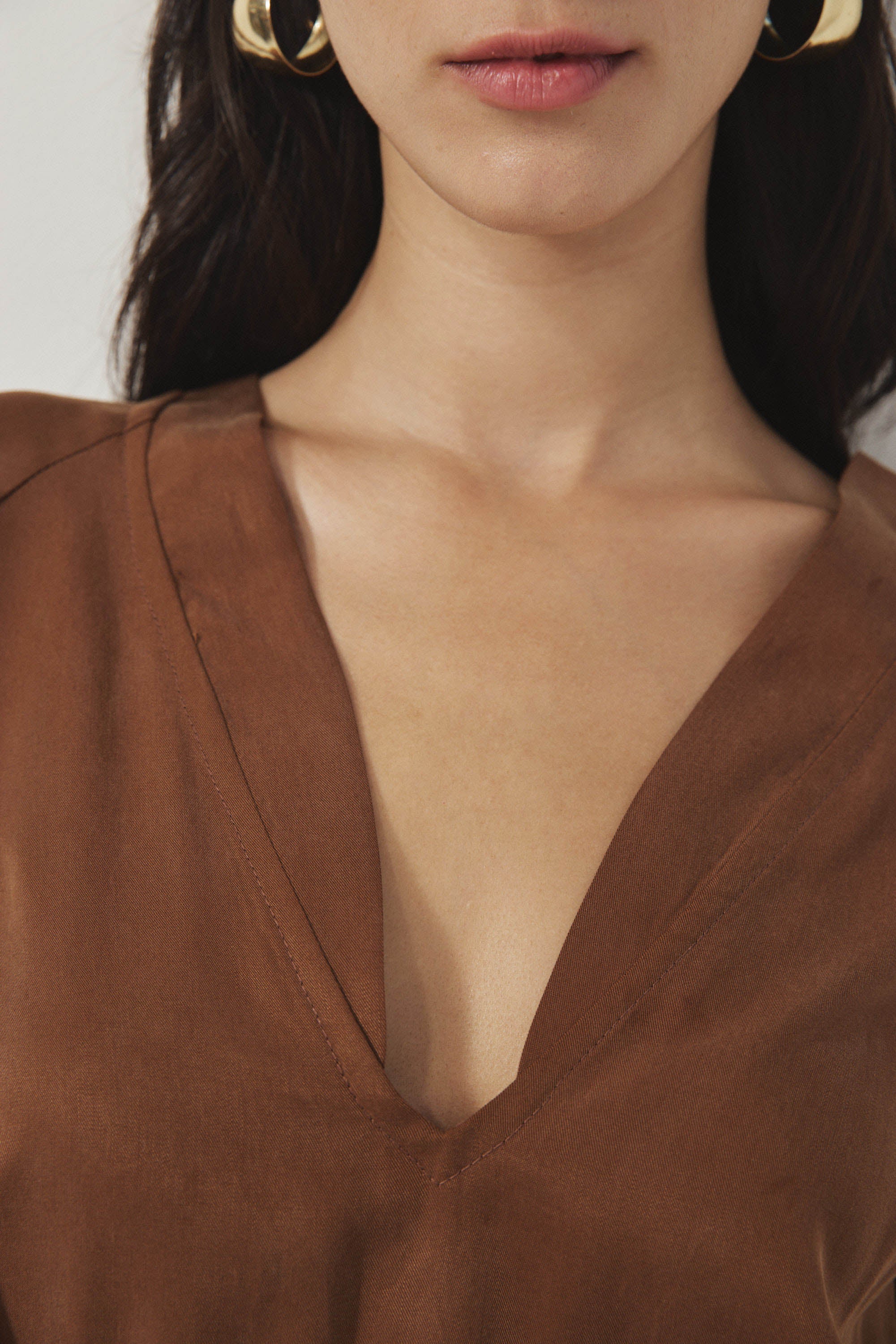 אוברול רית׳ם שרוול קצר קרמל