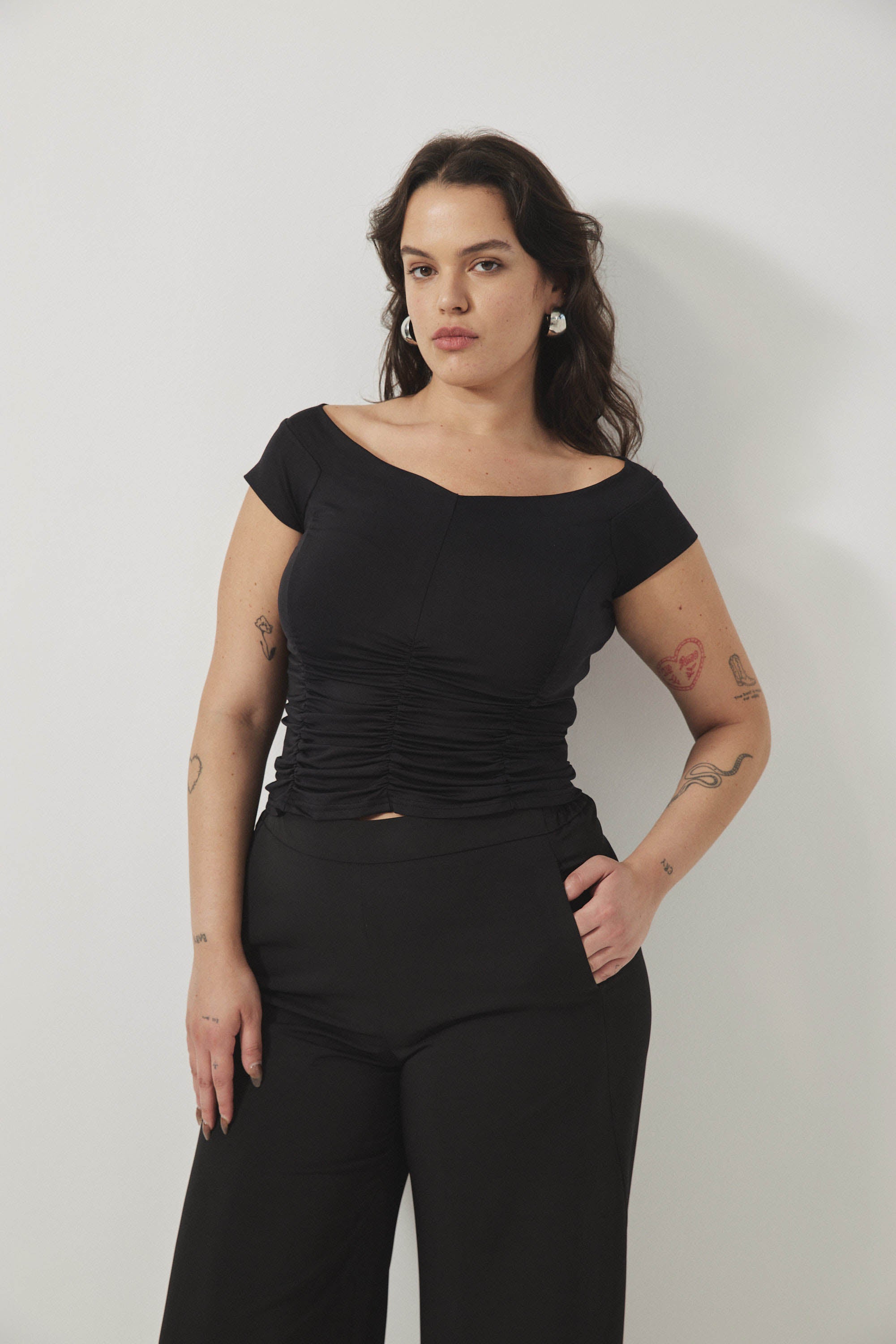 טופ סנדי שחור