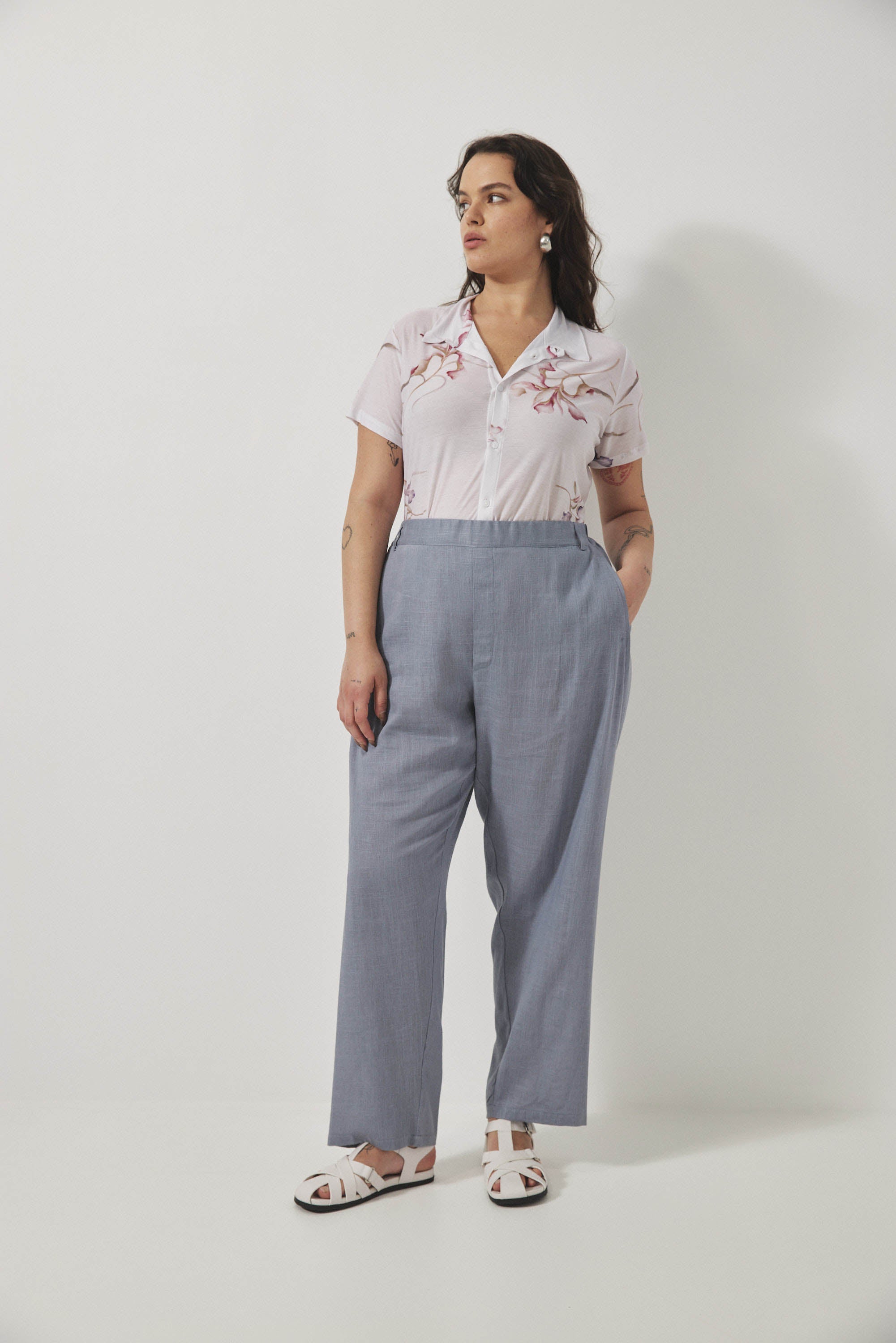 מכנסי מקס פשתן אייס