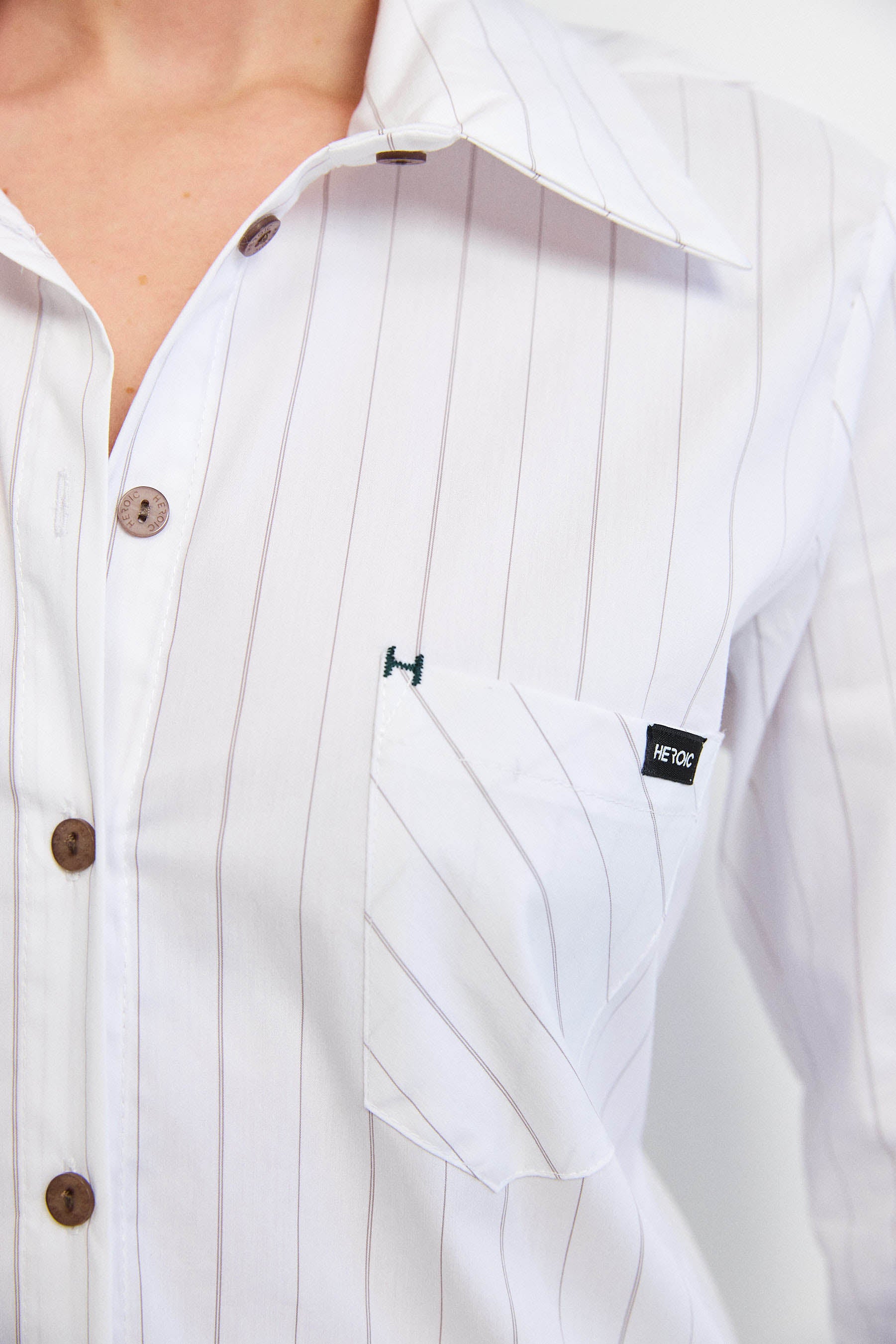 חולצת קאי פסים לבן