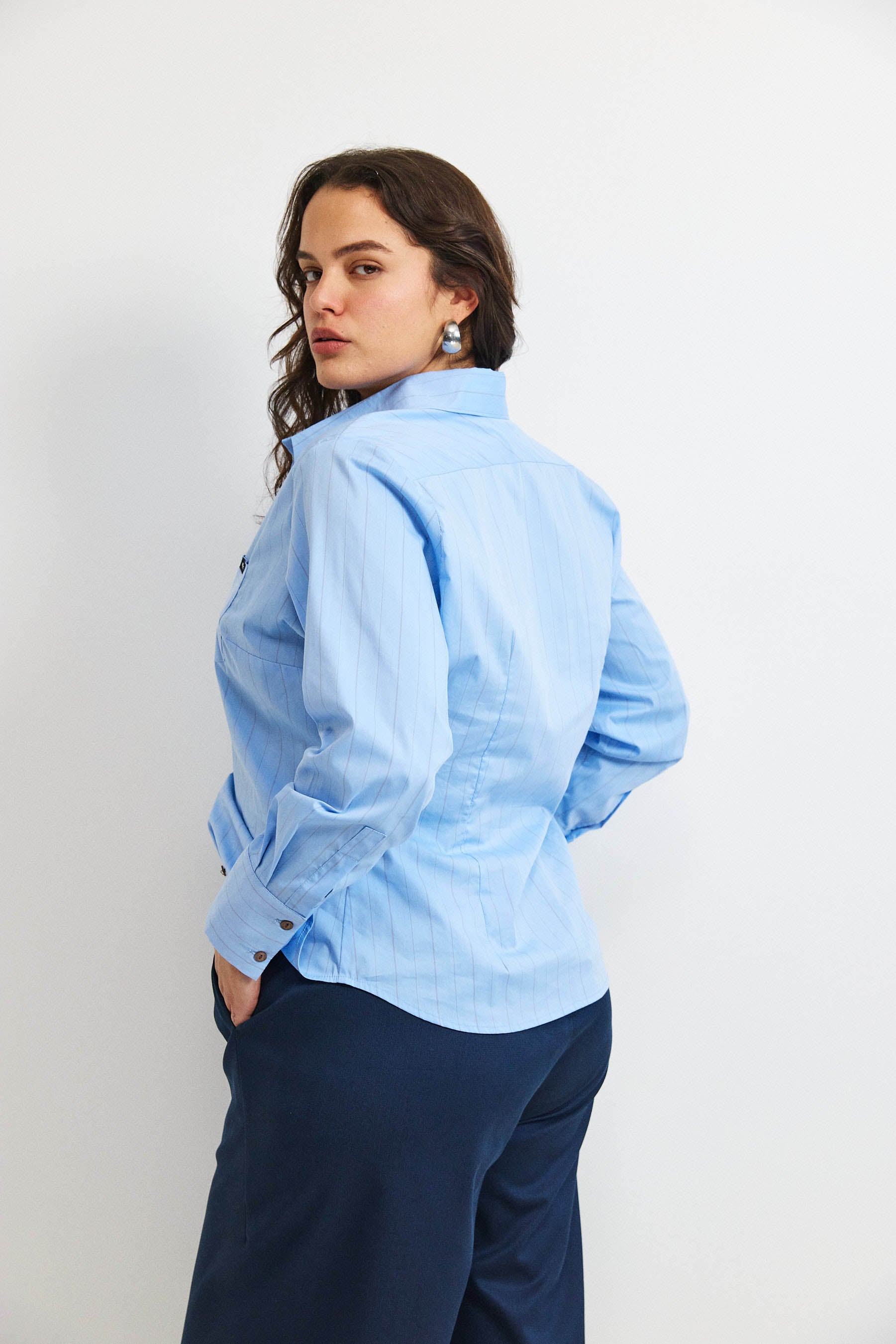 חולצת קאי פסים תכלת