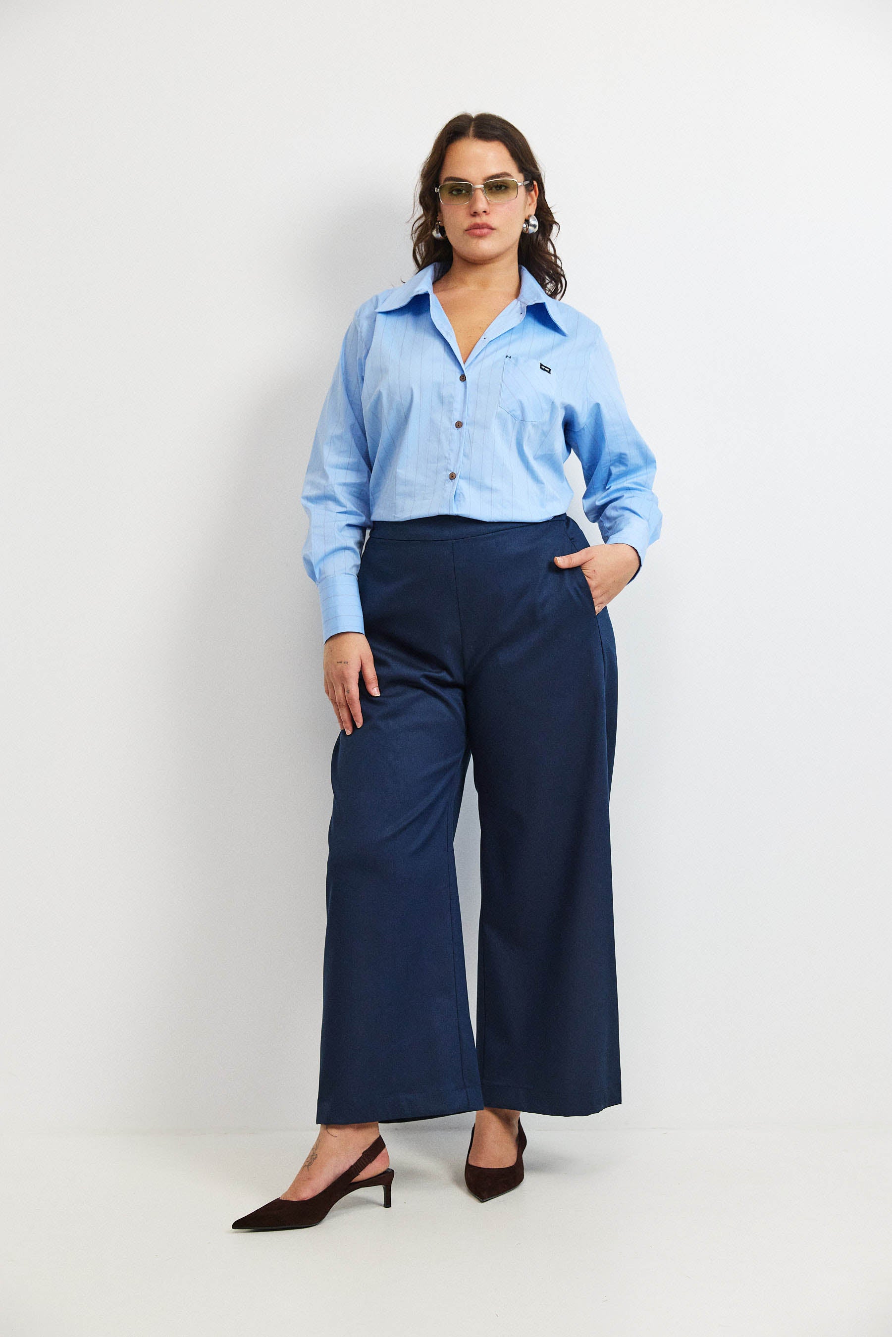 חולצת קאי פסים תכלת