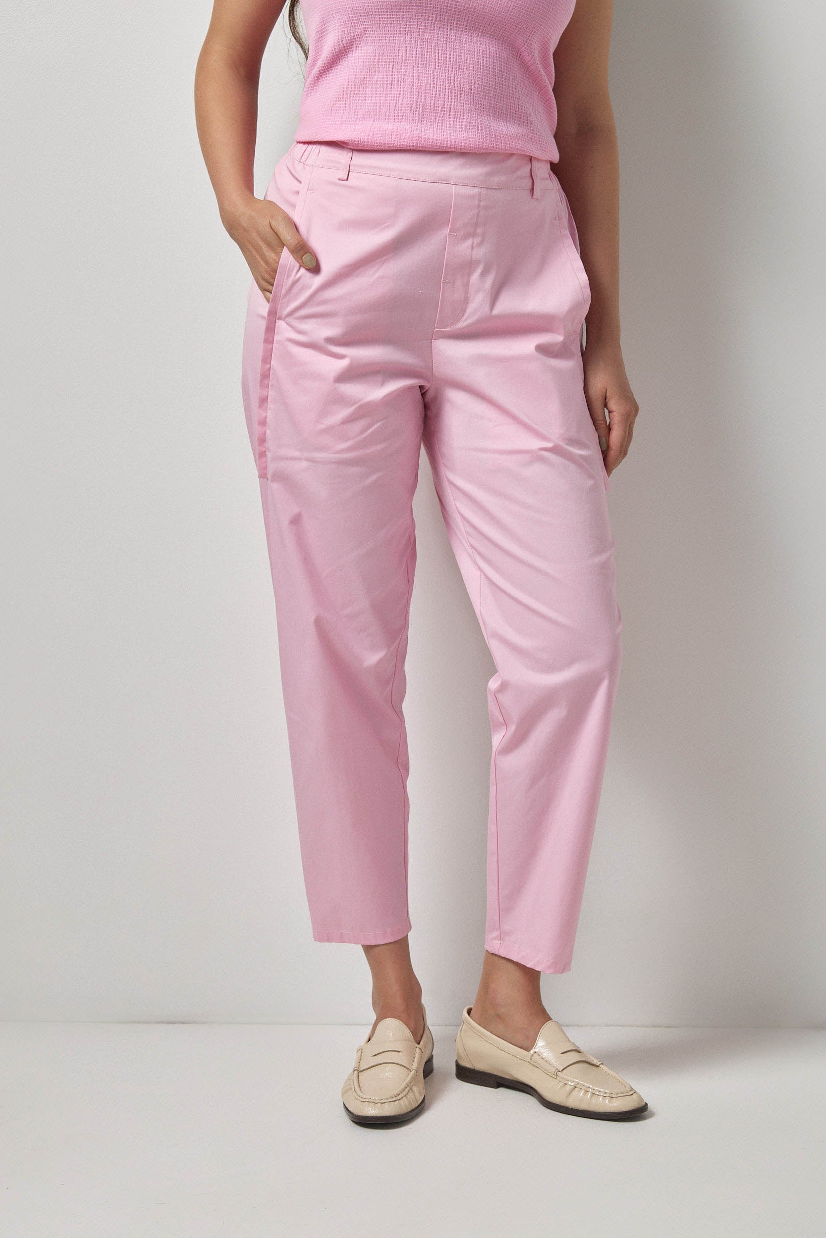 מכנסי מקס כותנה ורוד