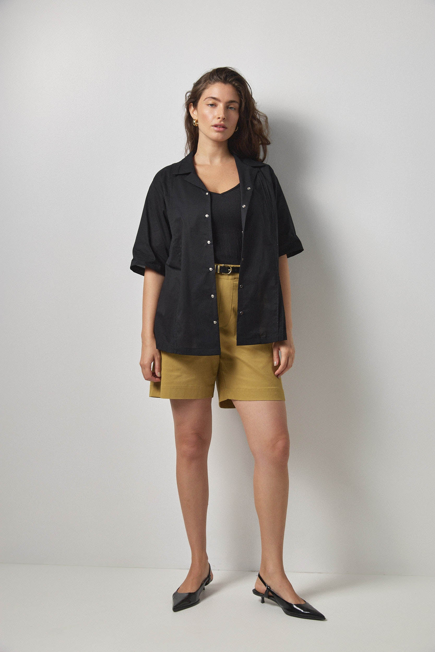 חולצת מוריס שחור