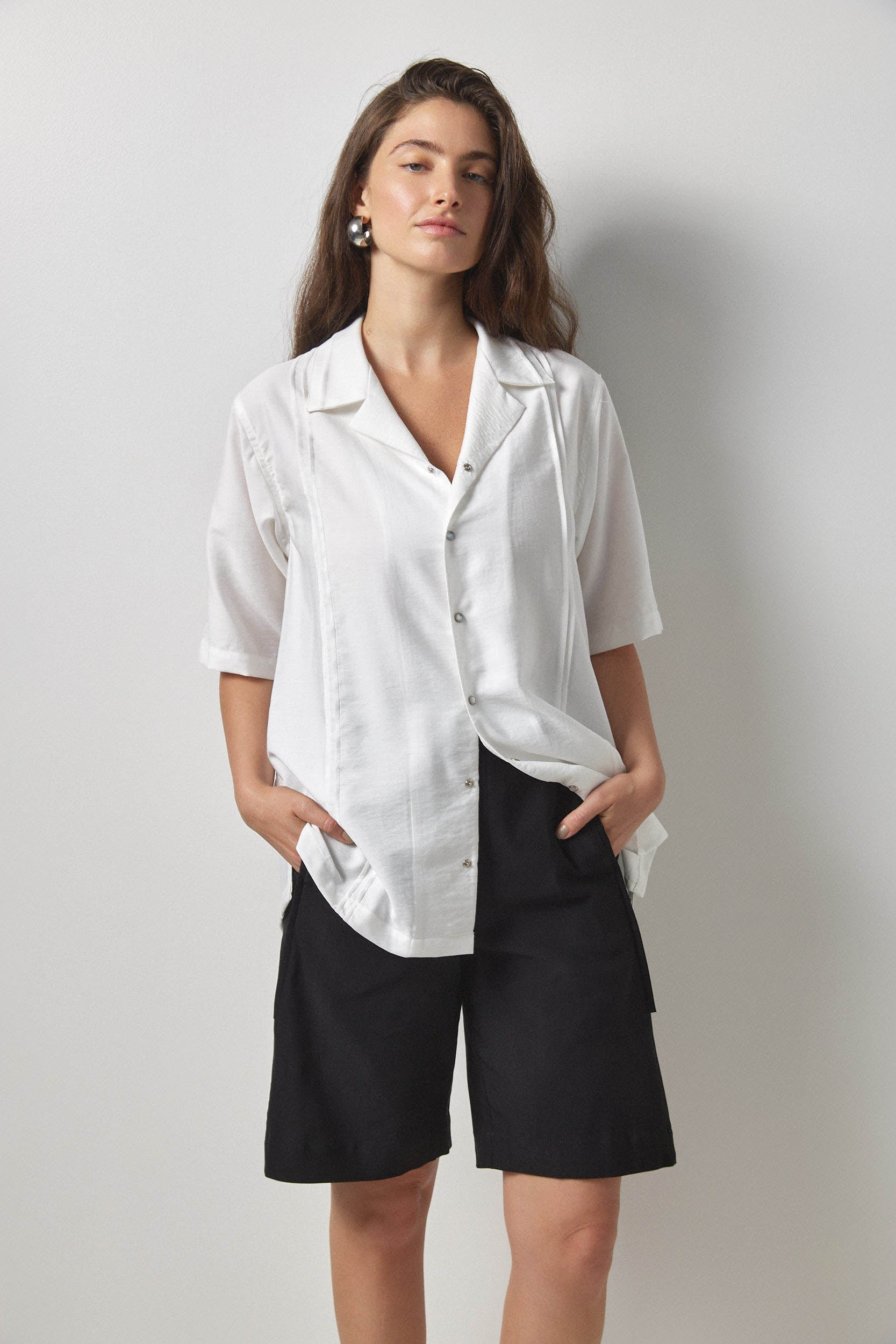 חולצת מוריס שמנת