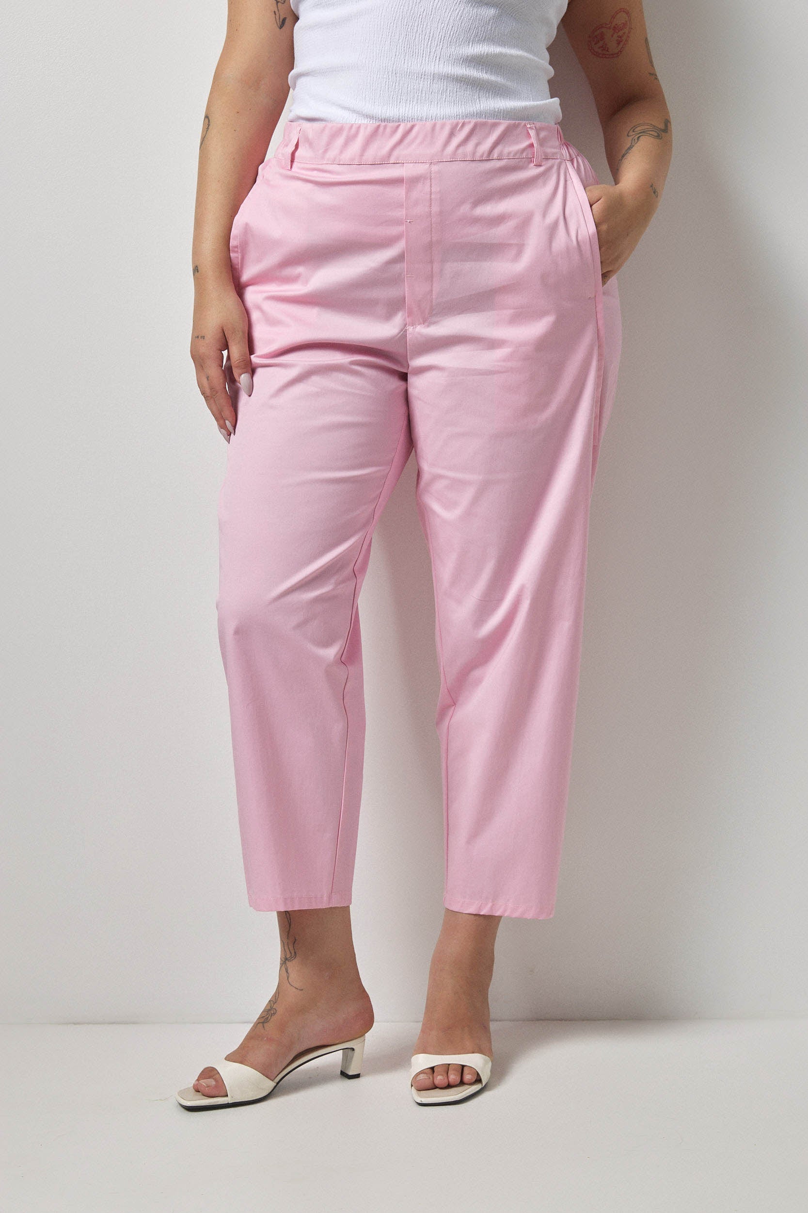 מכנסי מקס כותנה ורוד