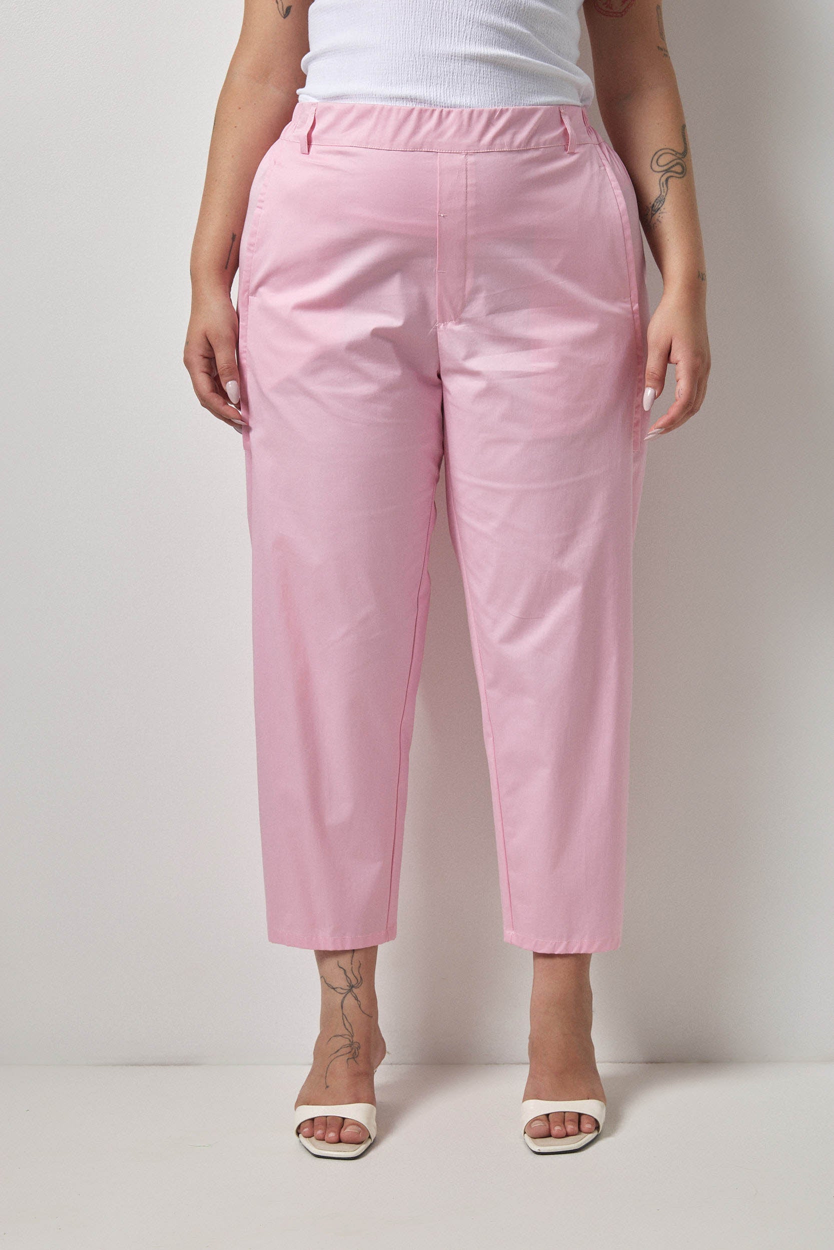 מכנסי מקס כותנה ורוד