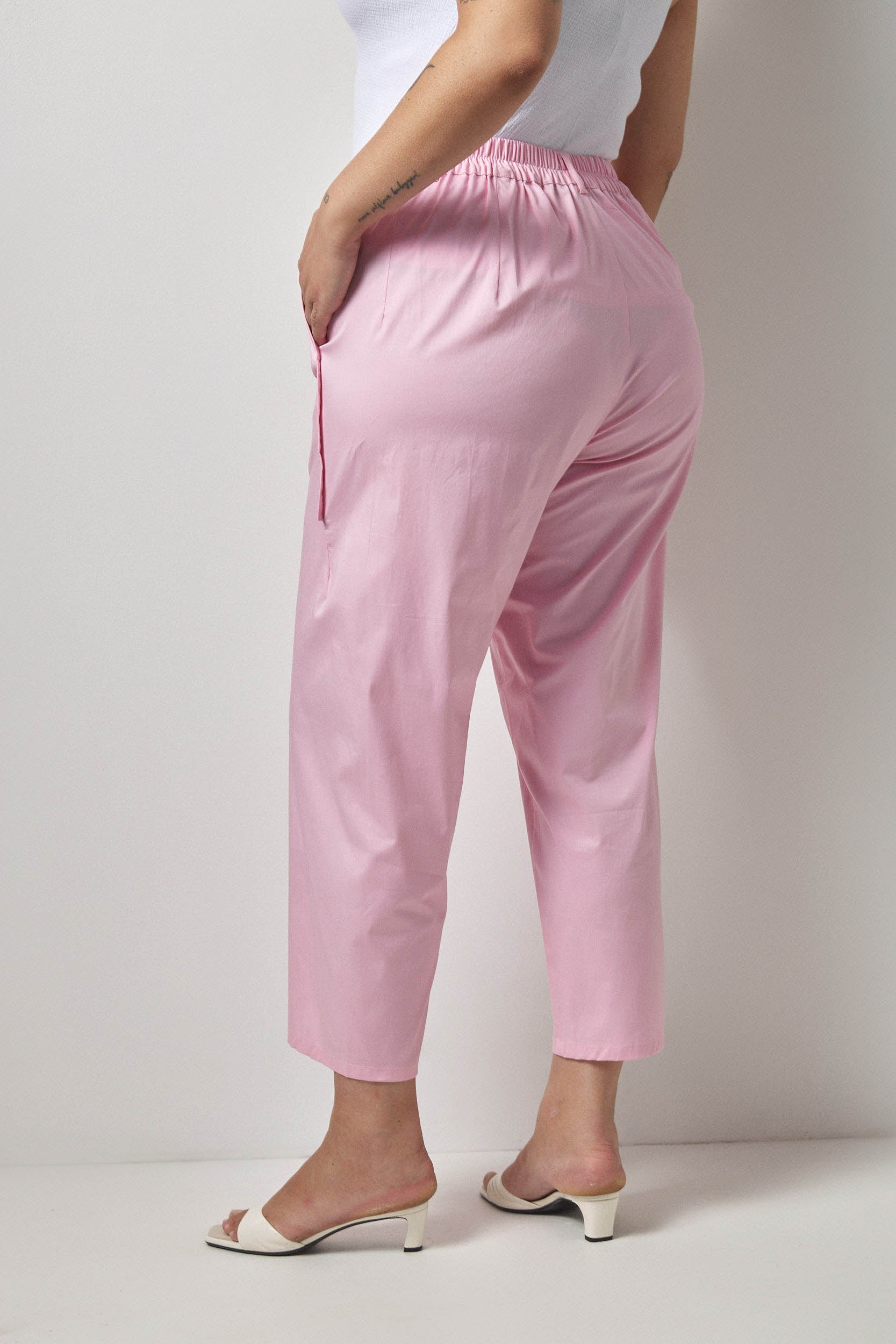 מכנסי מקס כותנה ורוד