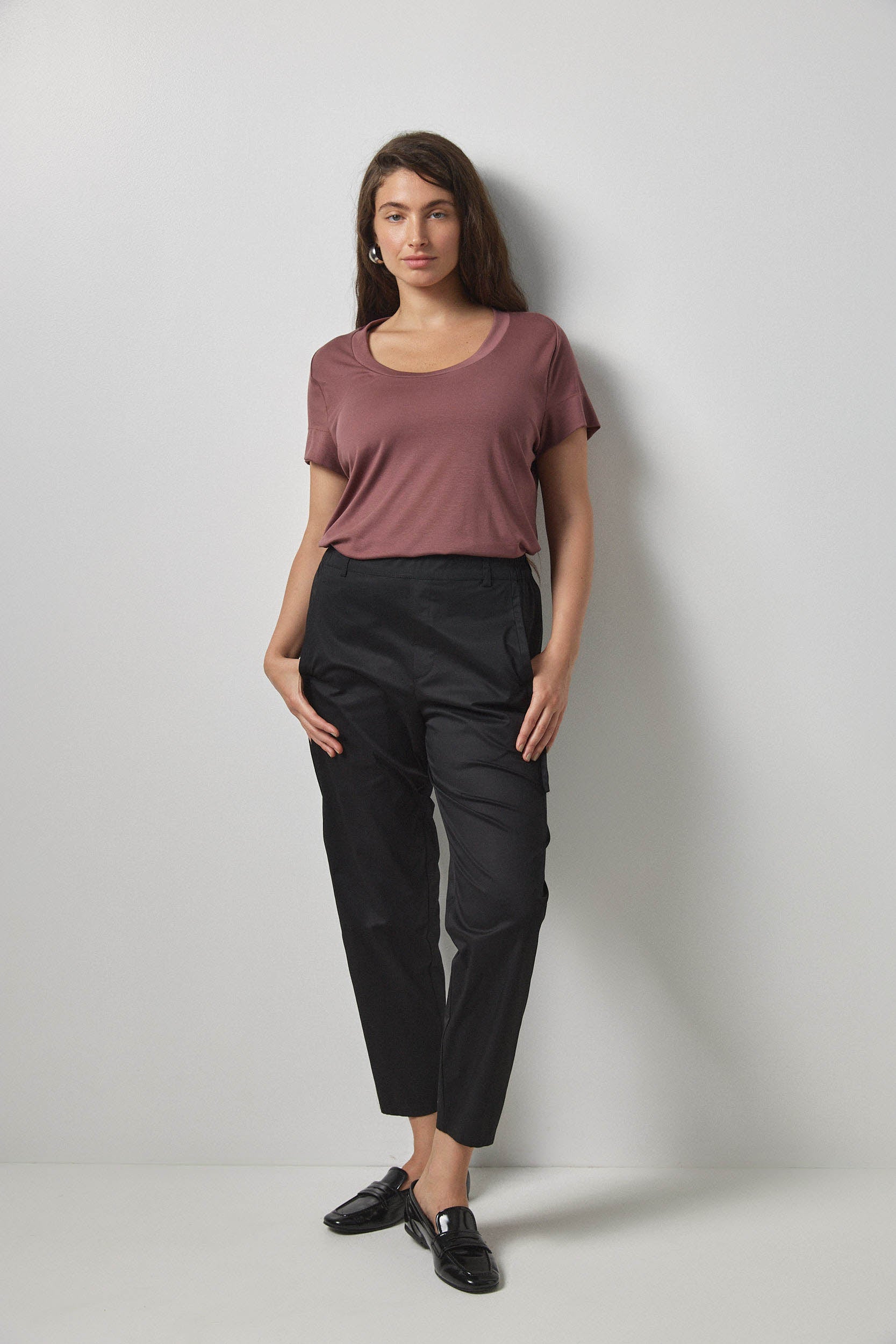 מכנסי מקס כותנה שחור