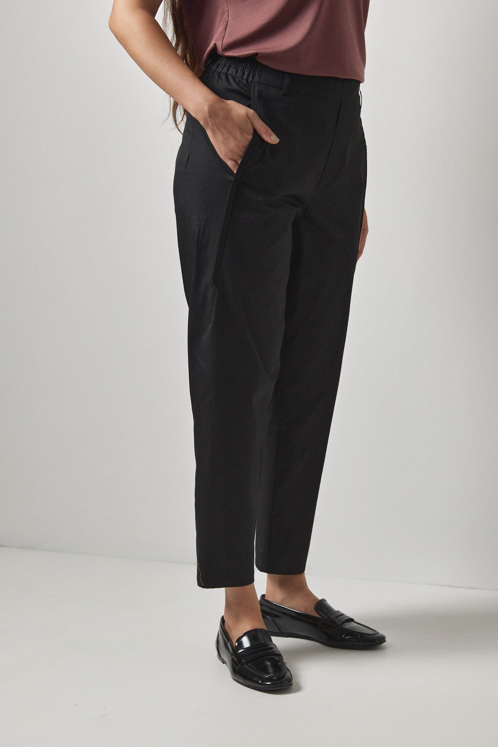 מכנסי מקס כותנה שחור