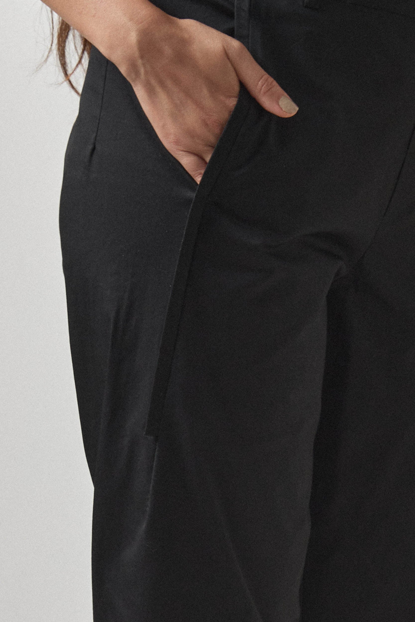 מכנסי מקס כותנה שחור