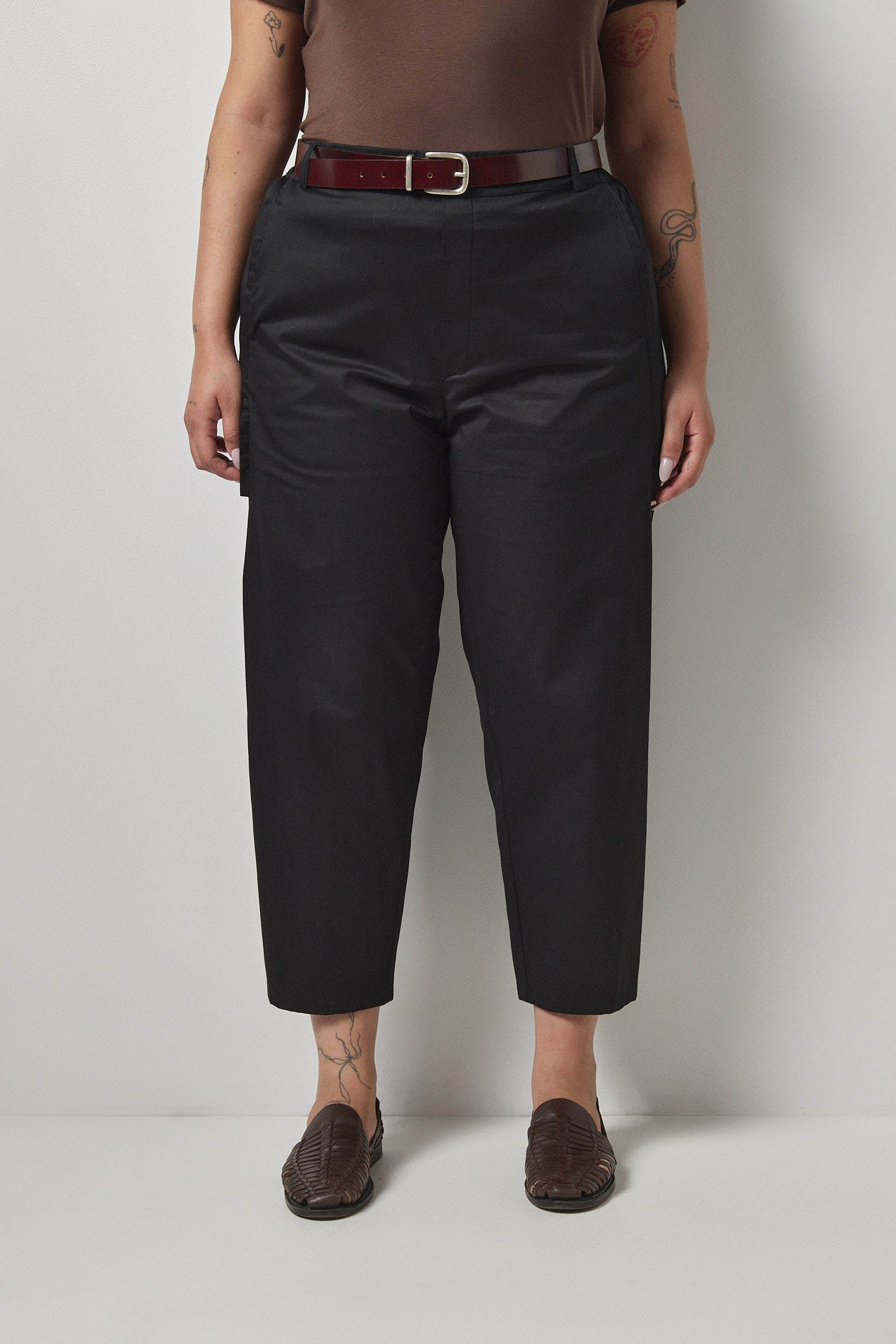 מכנסי מקס כותנה שחור