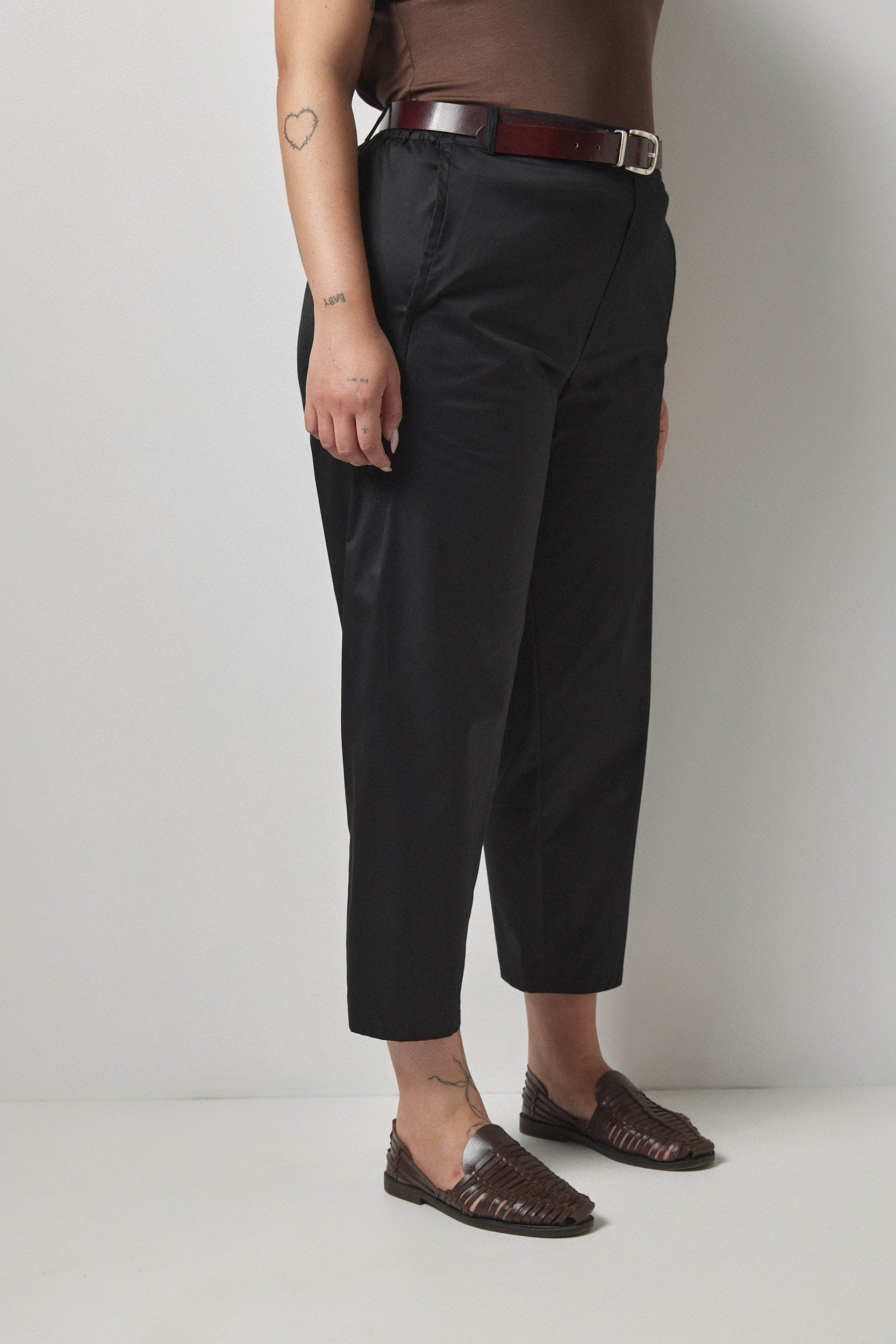 מכנסי מקס כותנה שחור