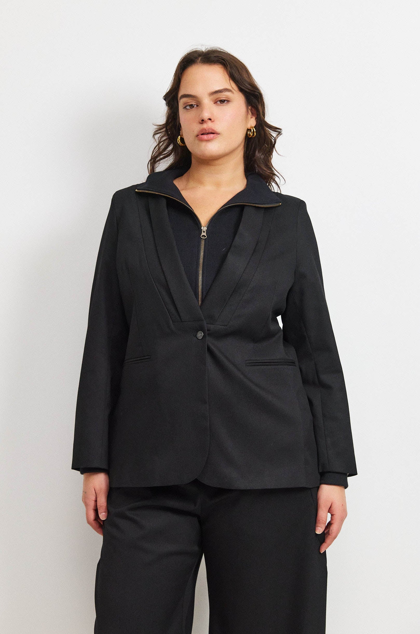 ג׳קט פולי טנסל שחור