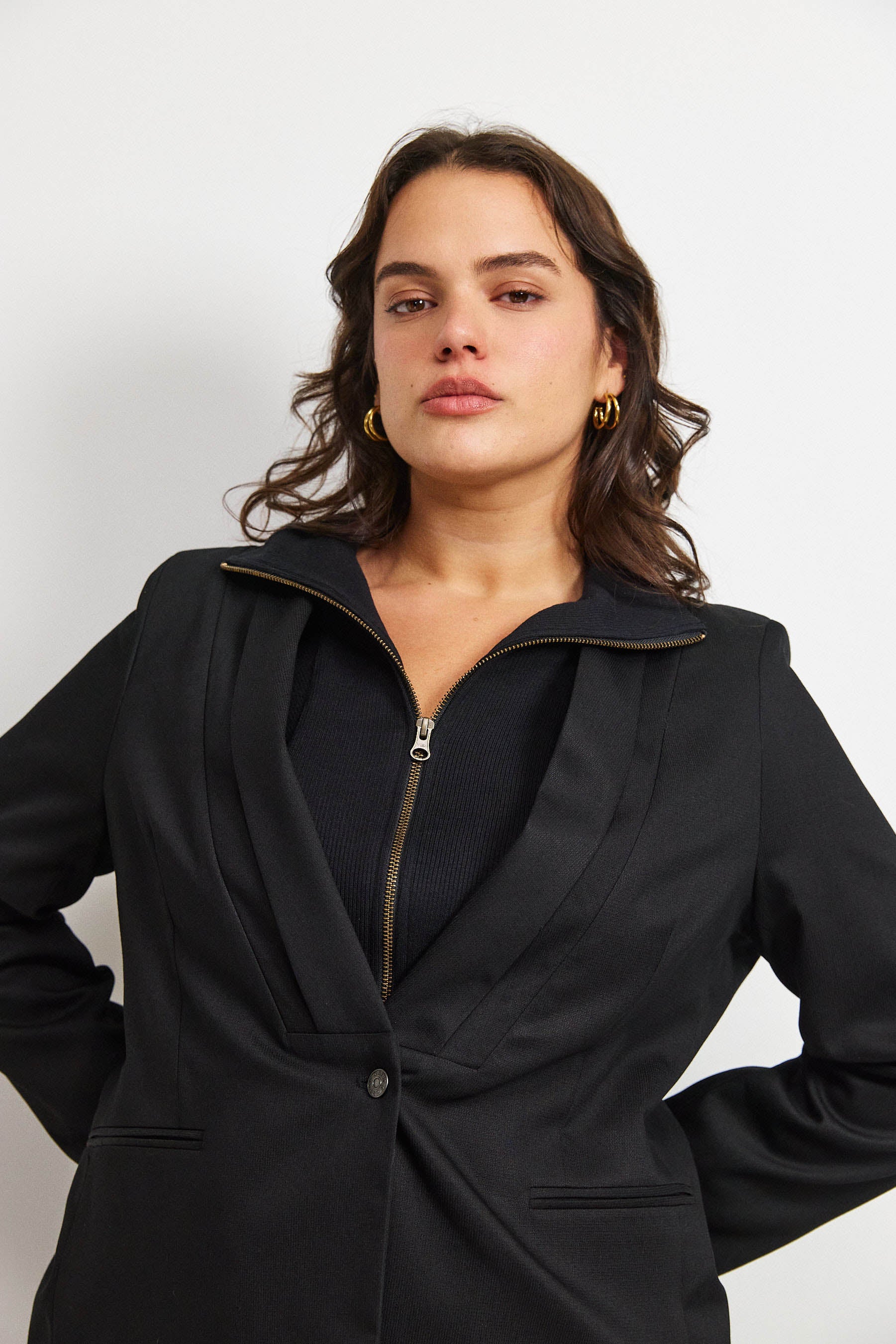 ג׳קט פולי טנסל שחור