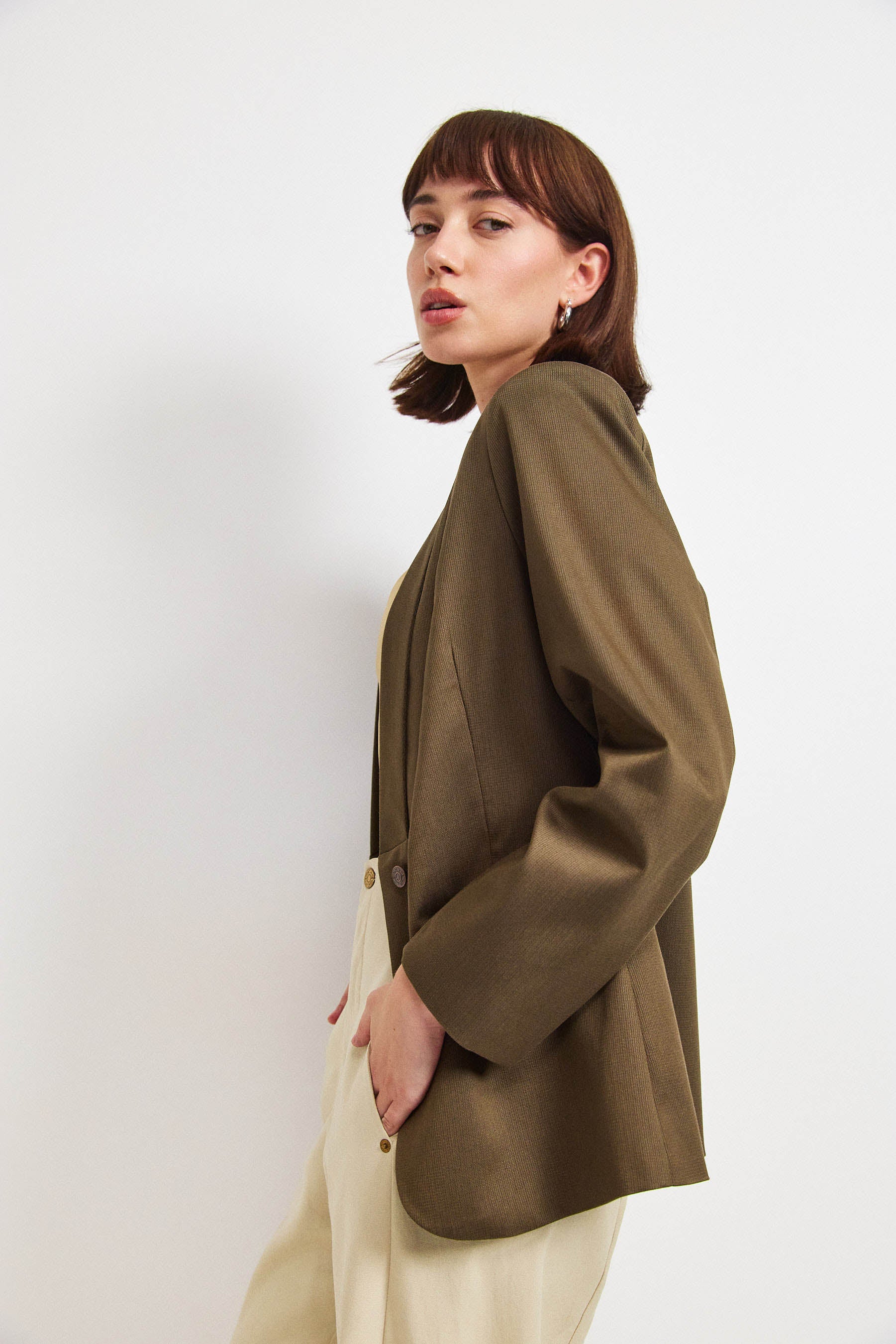 ג׳קט פולי טנסל חום