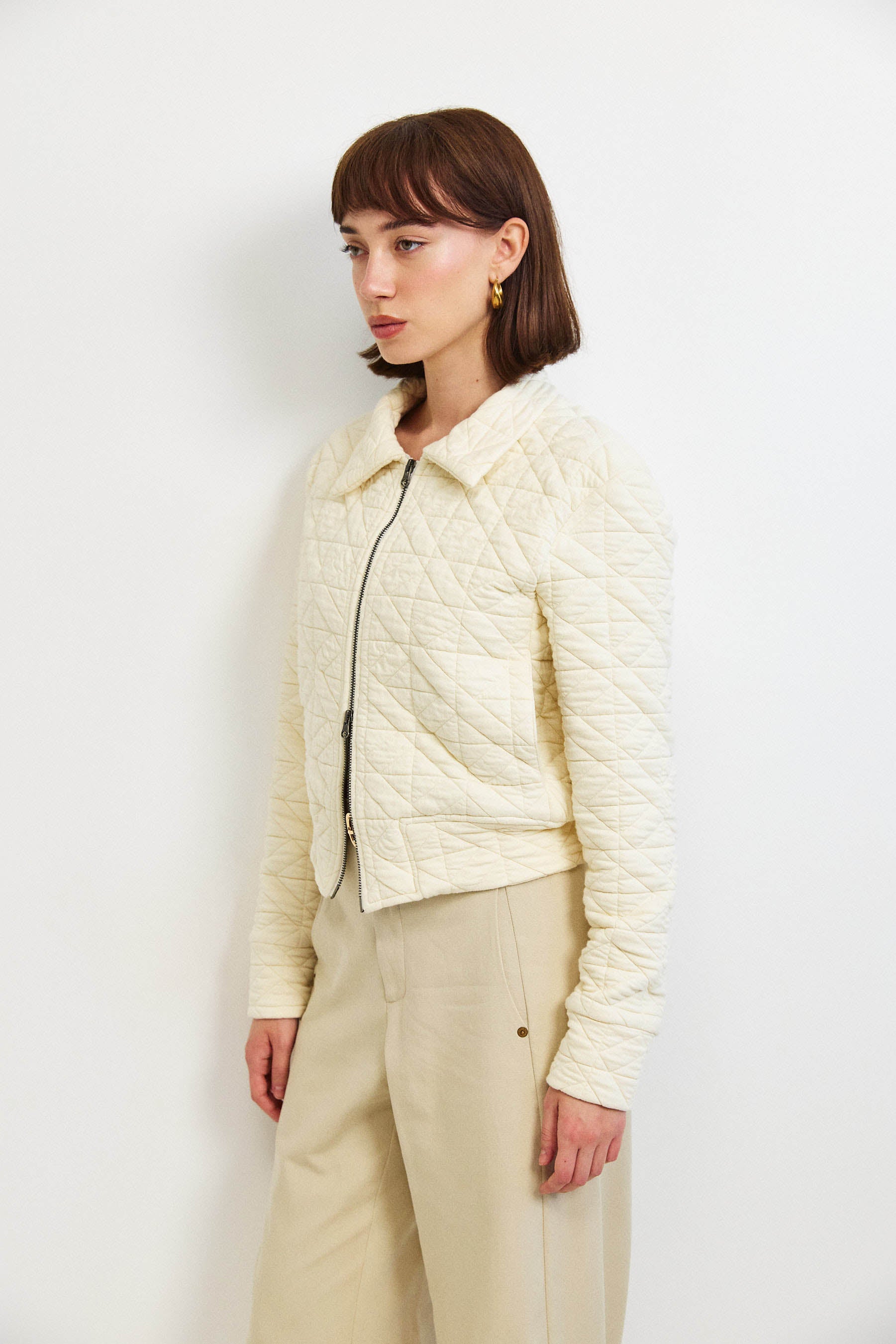 ג'קט קנדי קצר קרם