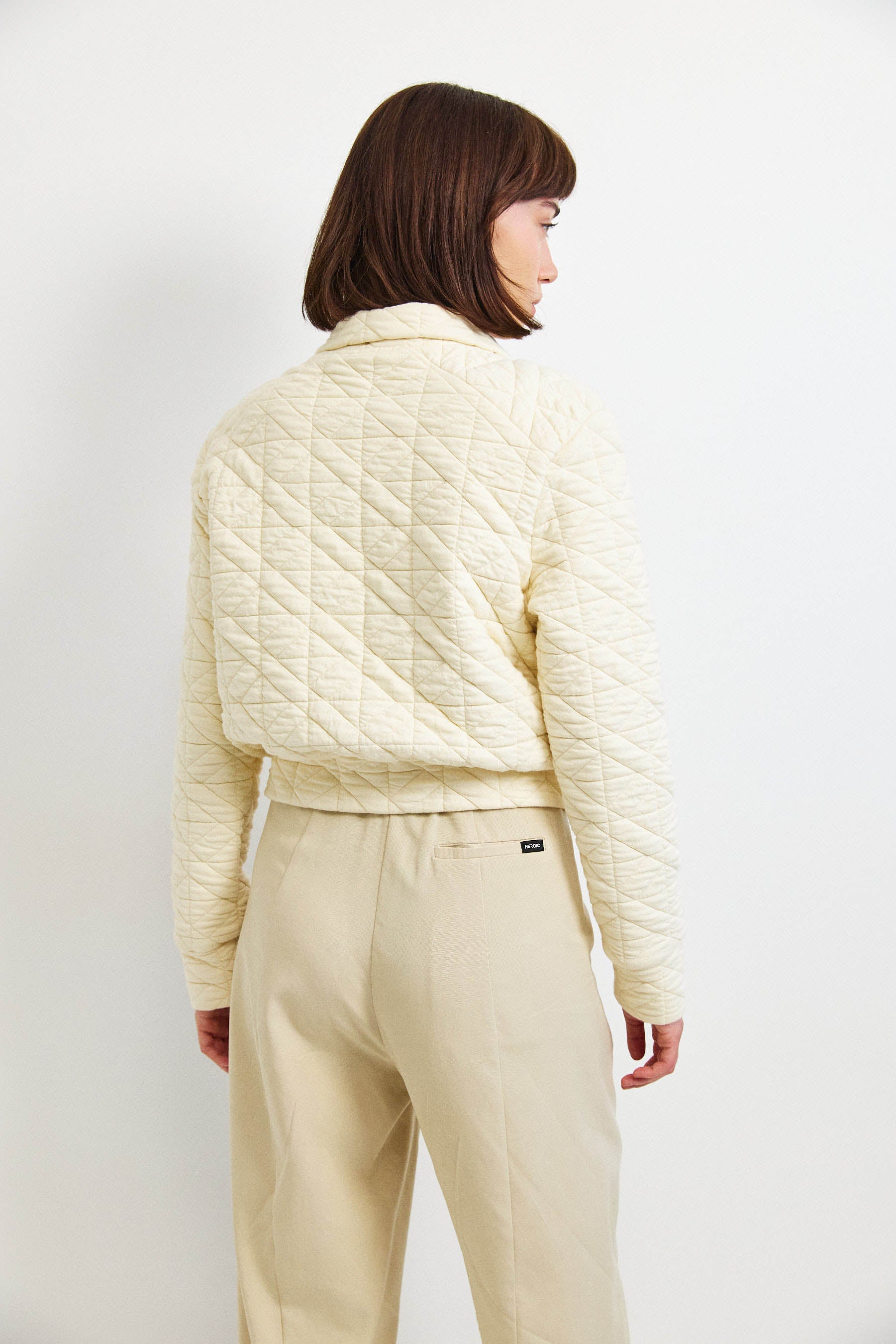 ג'קט קנדי קצר קרם