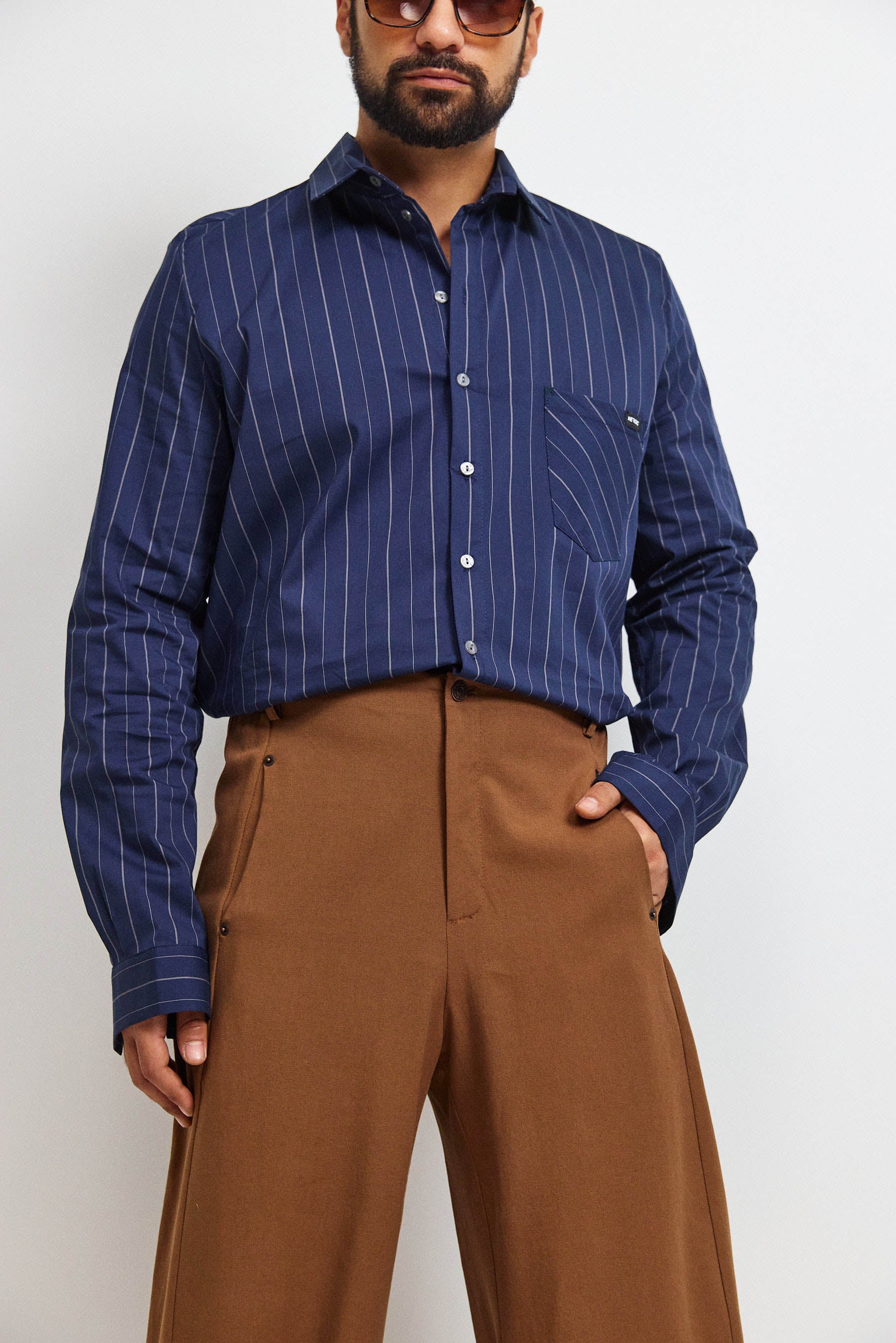 חולצת קאי גבר פסים נייבי