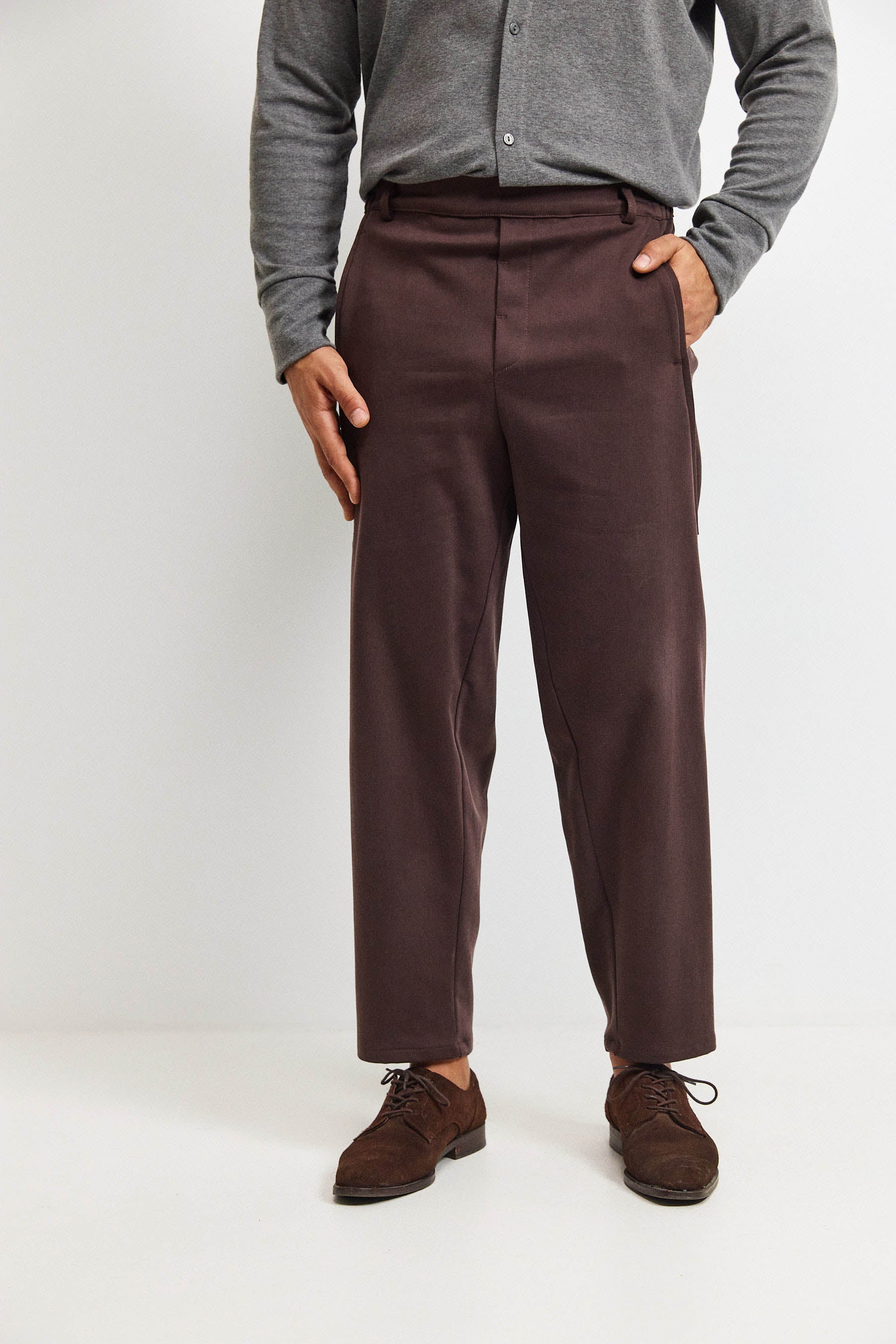 מכנסי מקס קומפורט גבר חום