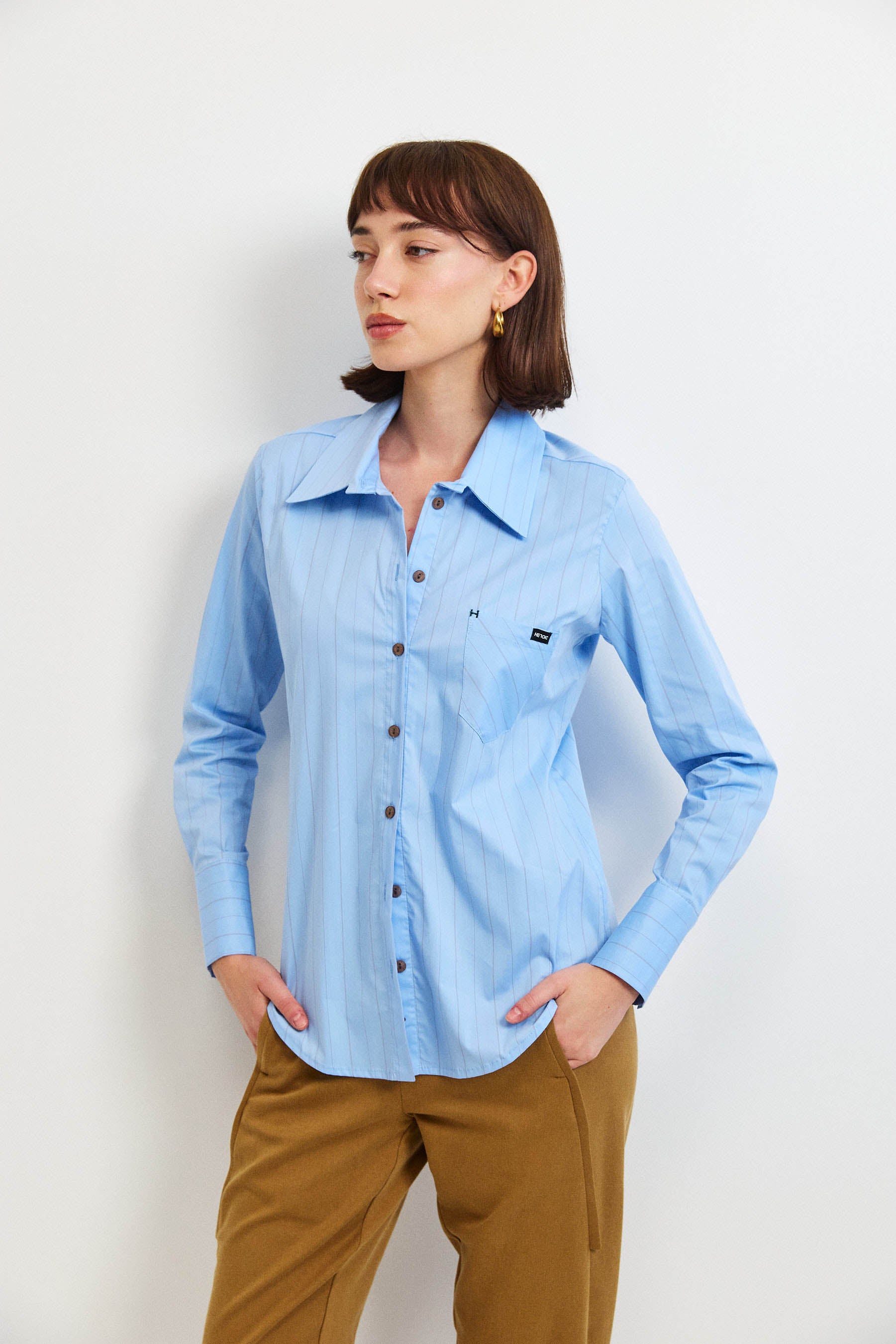 חולצת קאי פסים תכלת