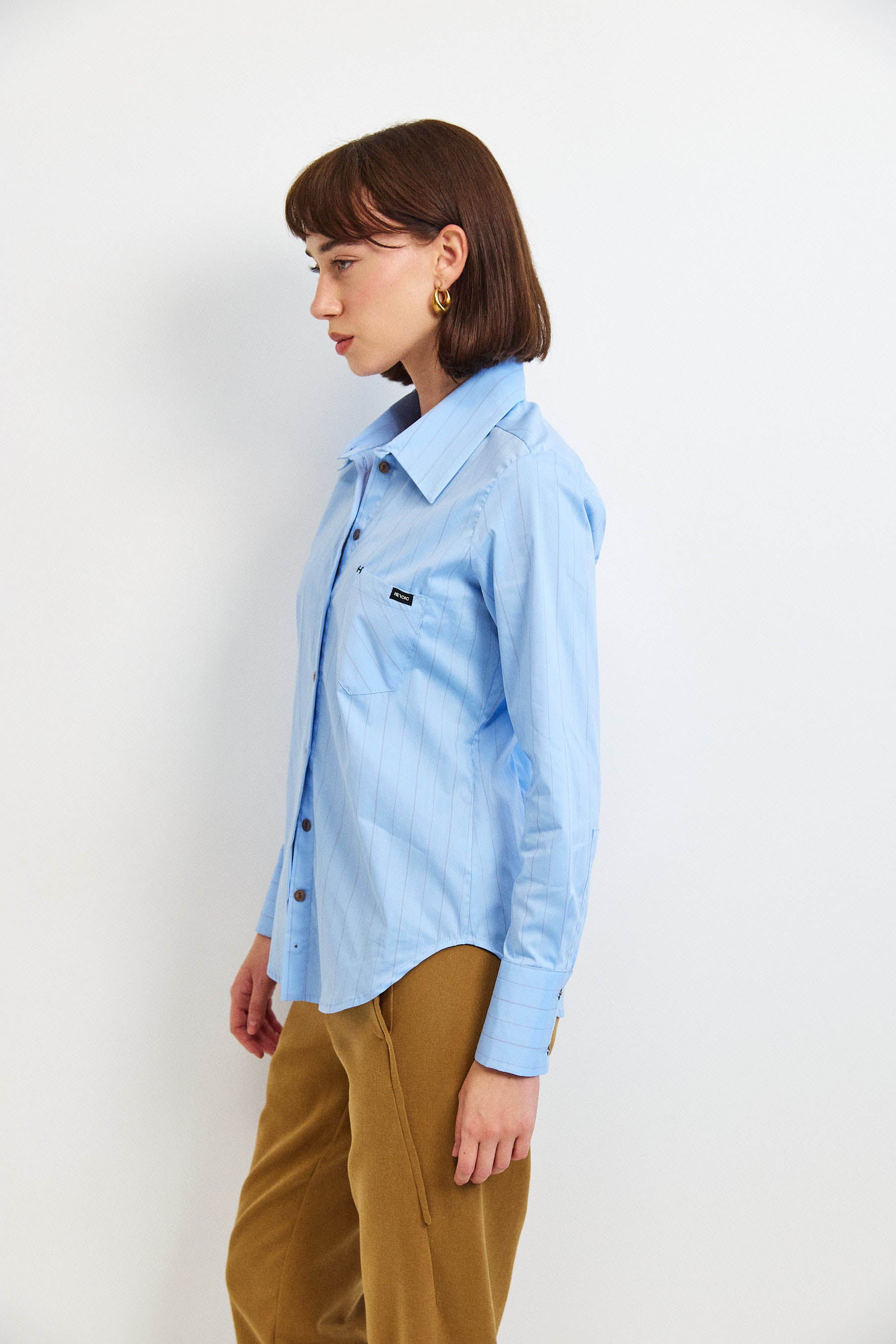 חולצת קאי פסים תכלת