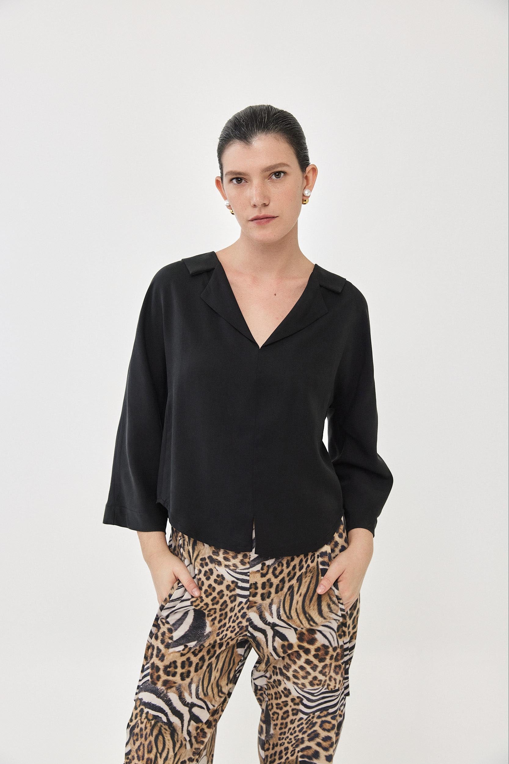 חולצת אלן שחור