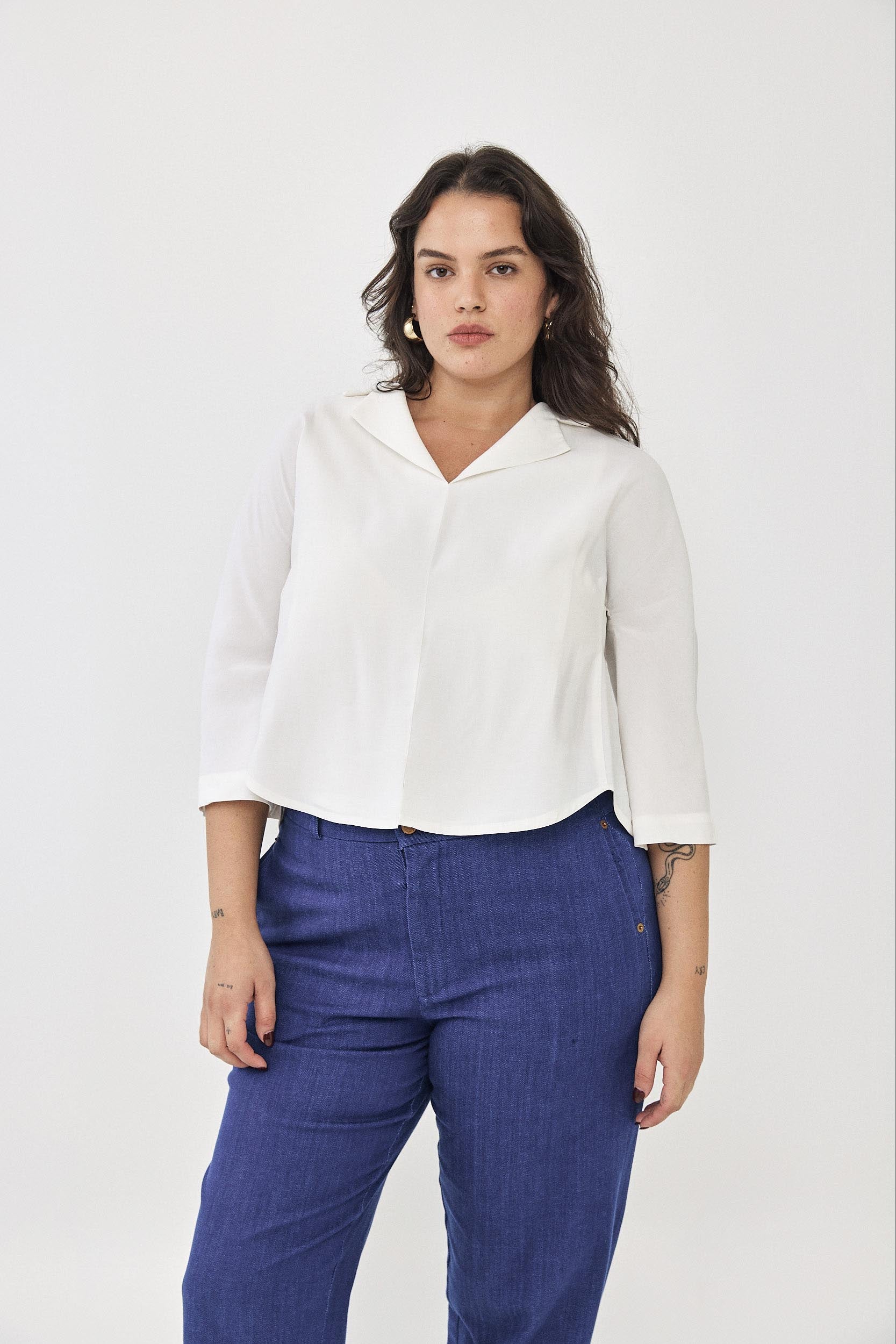 חולצת אלן שמנת