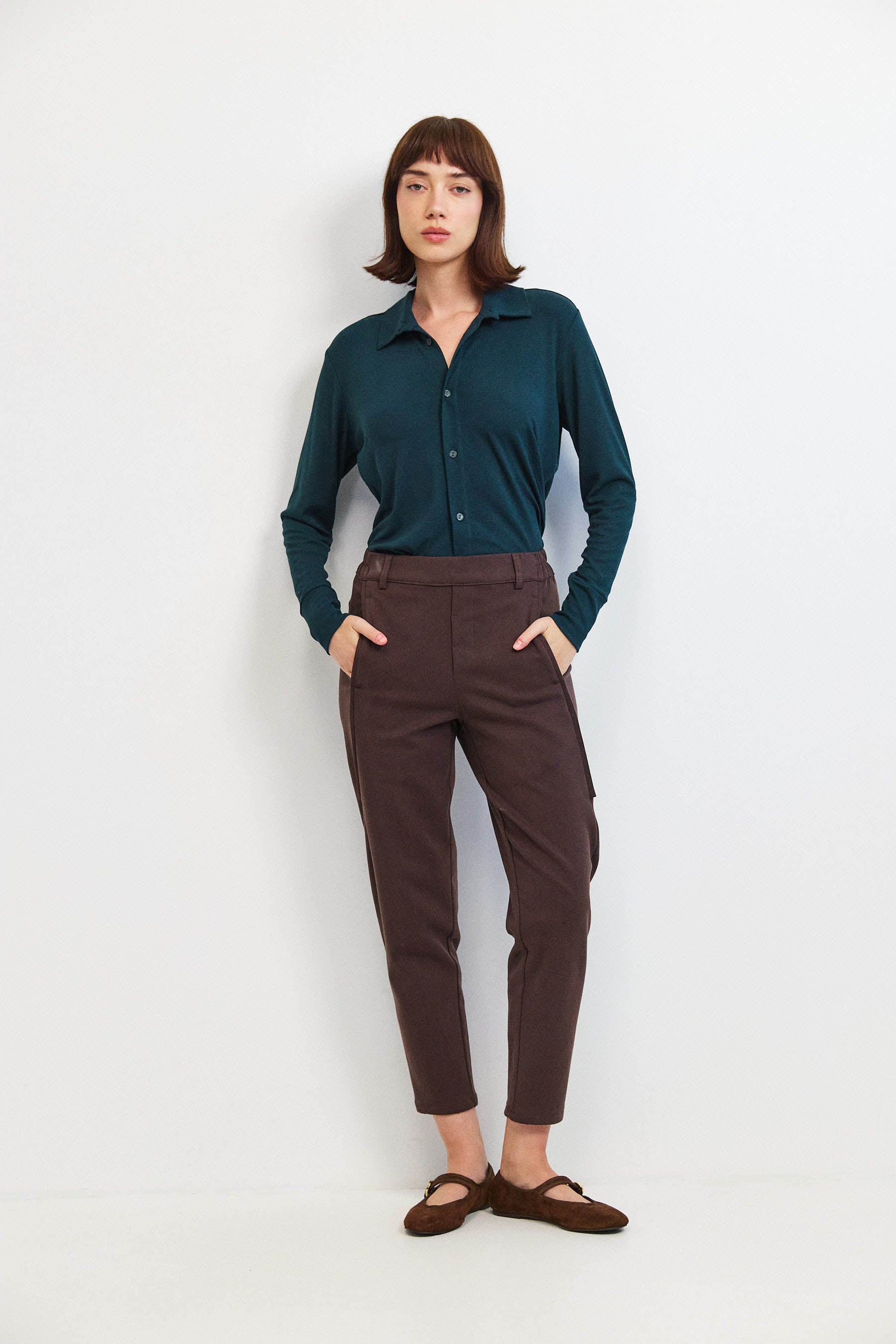 מכנסי מקס קומפורט חום