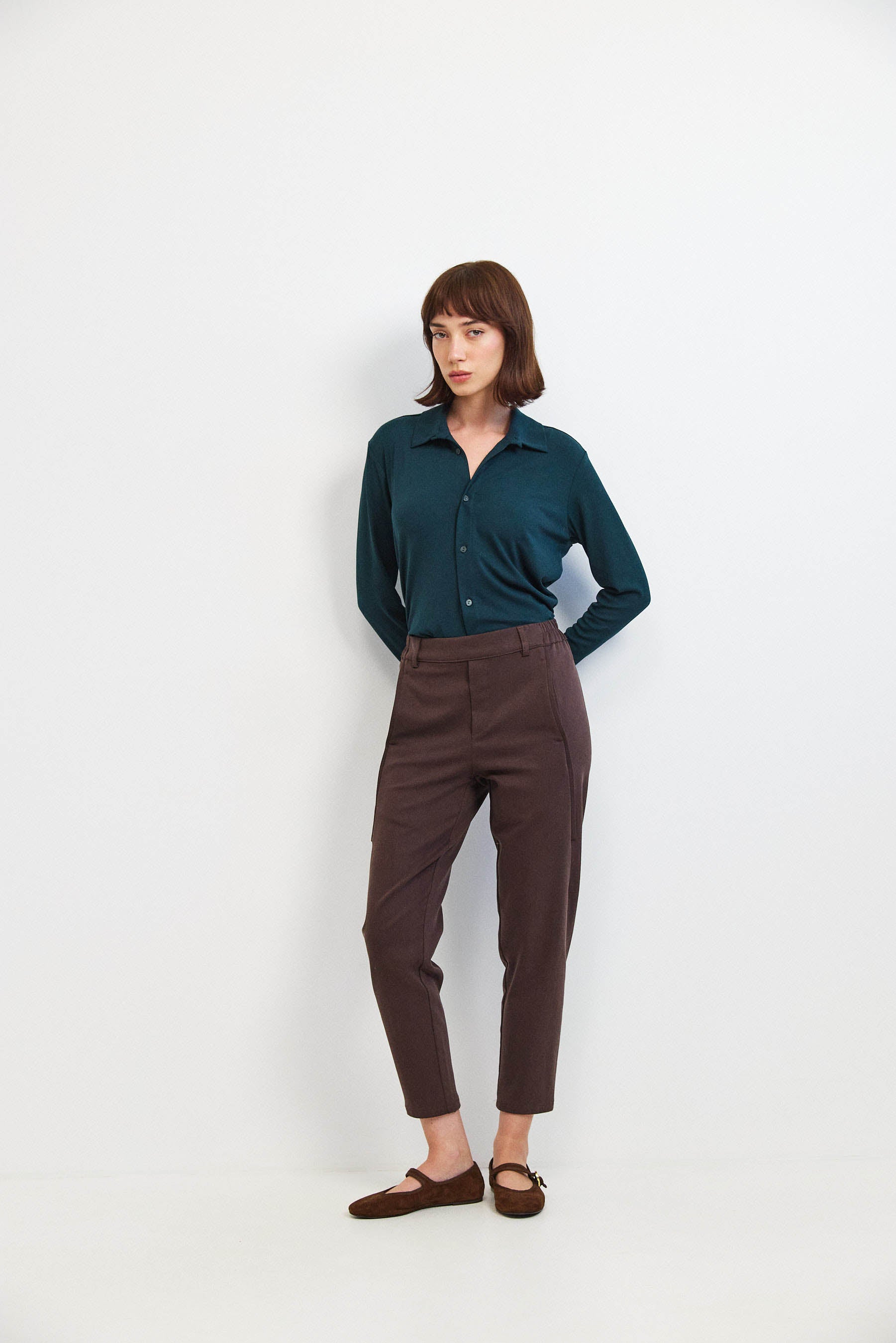 מכנסי מקס קומפורט חום