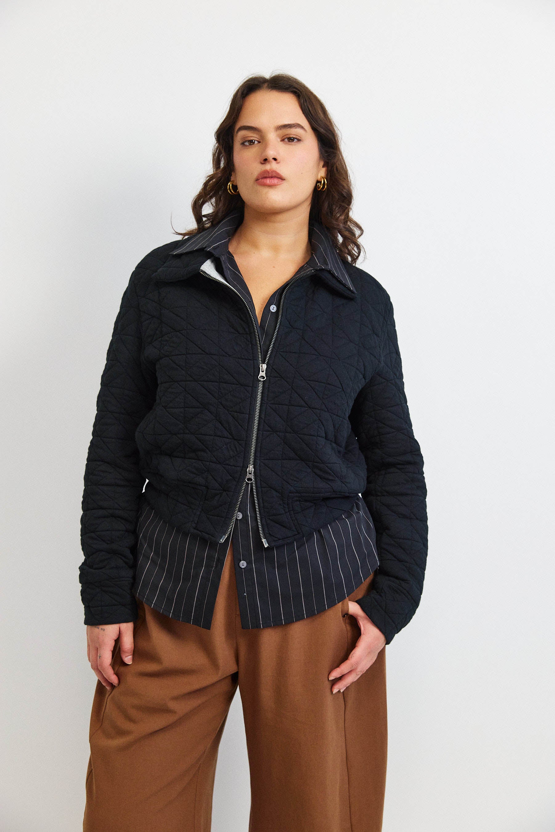 ג'קט קנדי קצר שחור