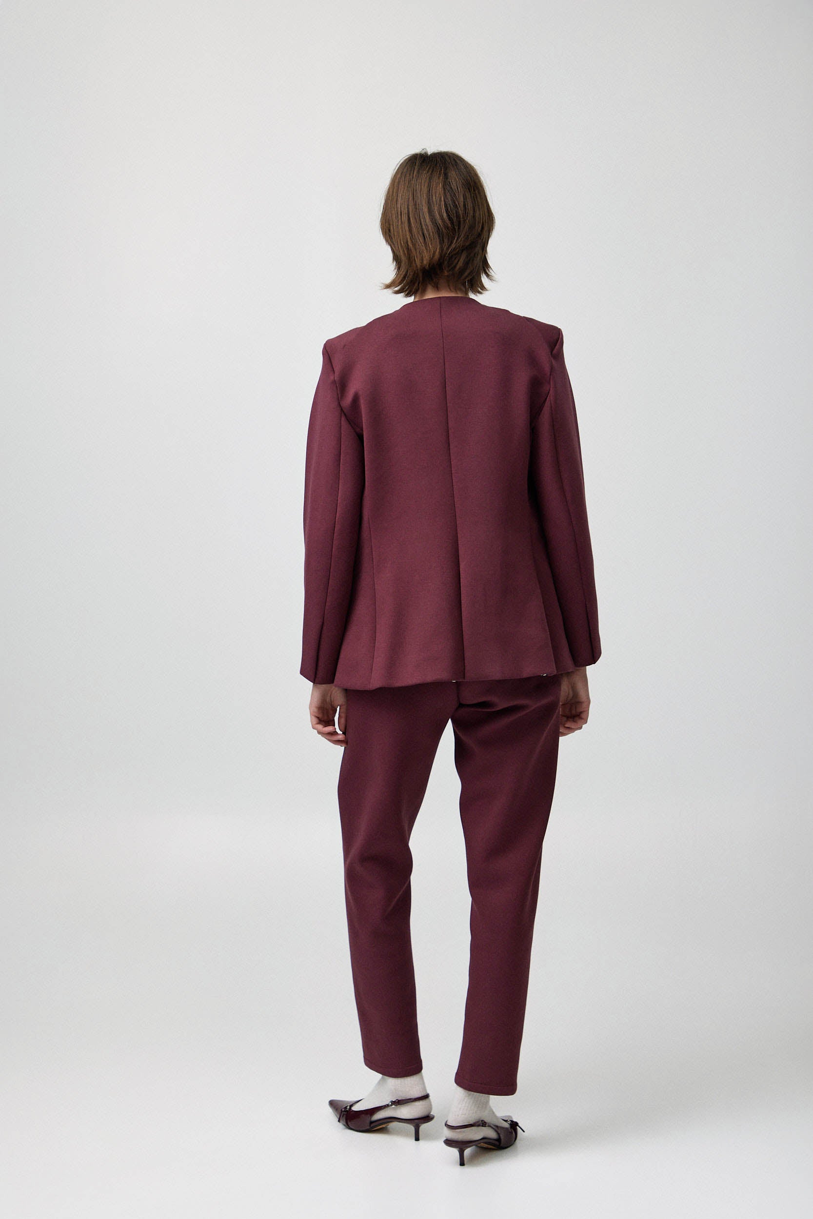 ג׳קט פולי בורגונדי