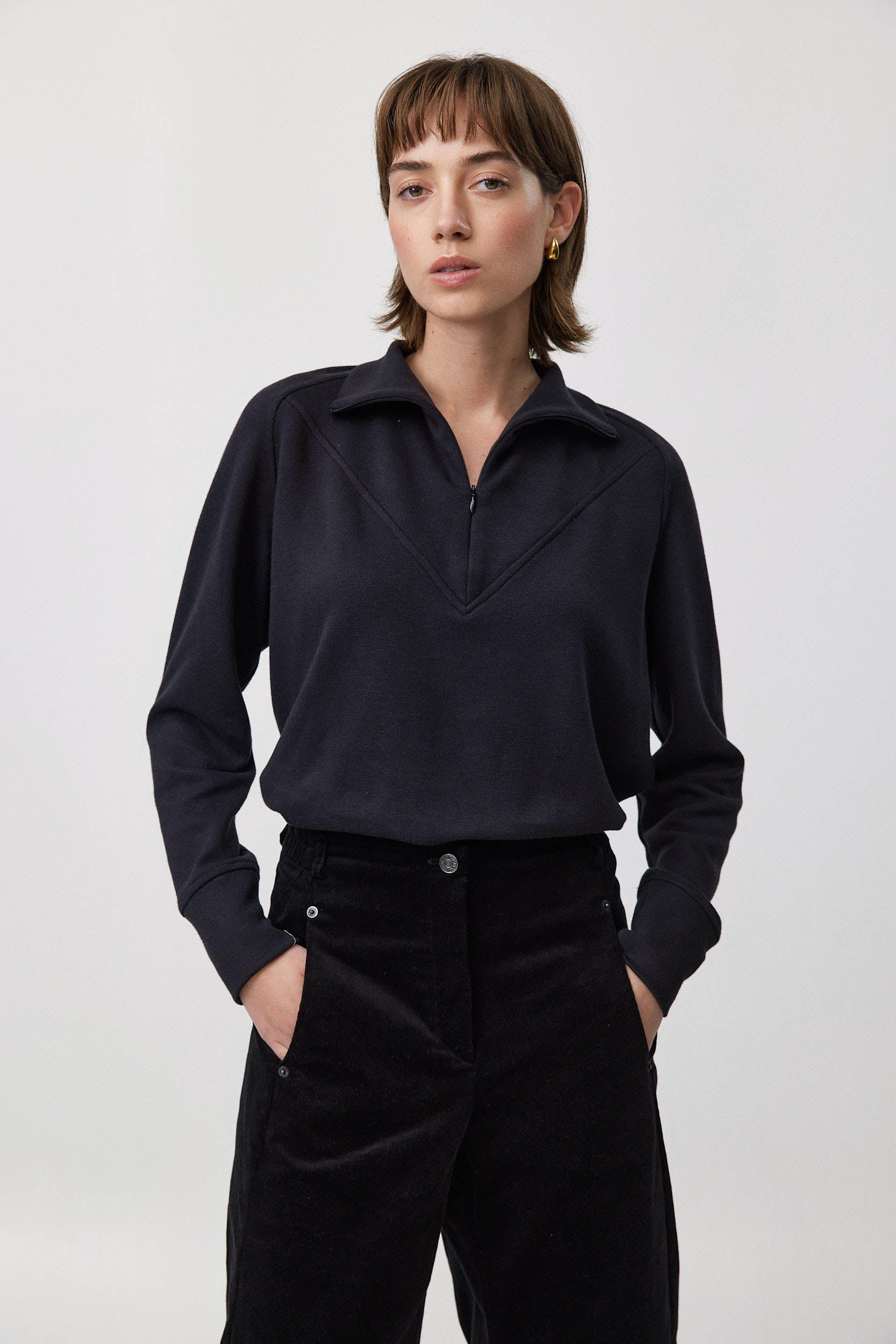 חולצת פולו סנואו שחור