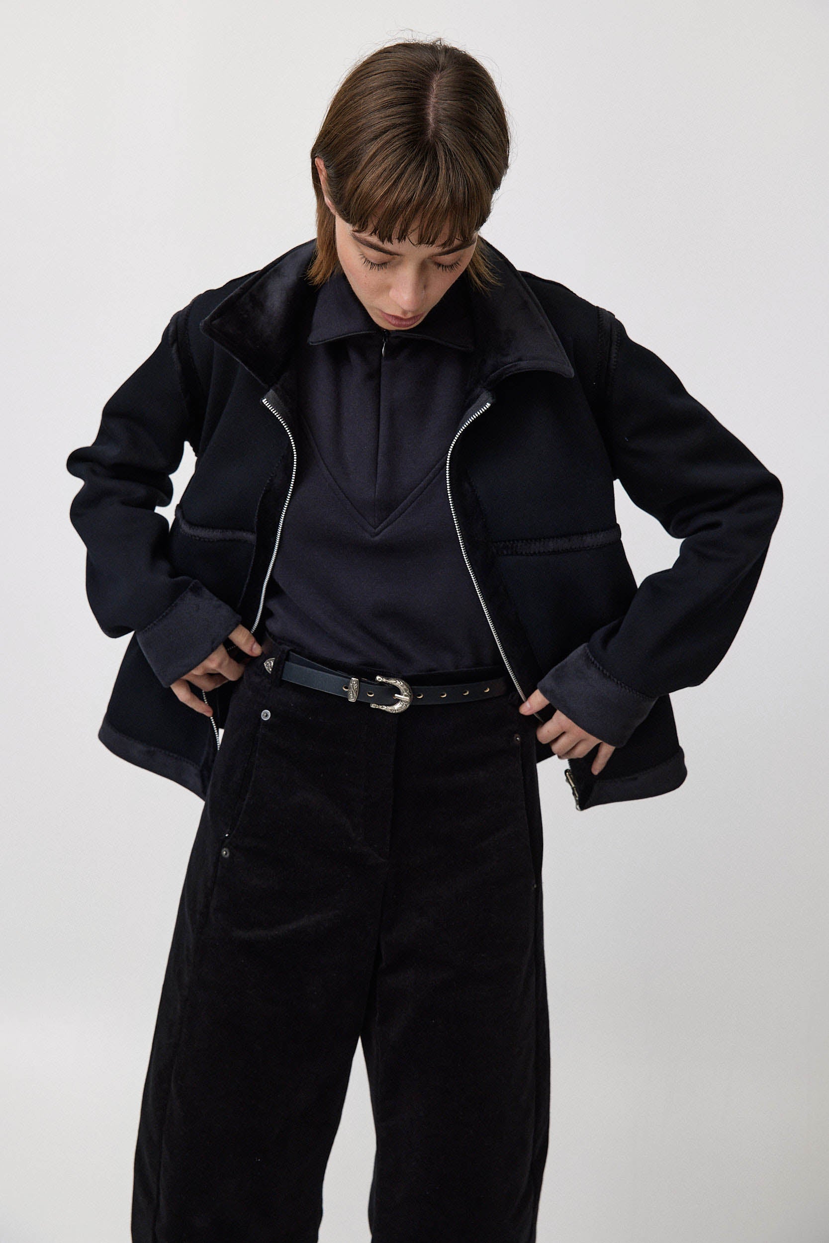 ג׳קט דו צדדי פליפ שחור