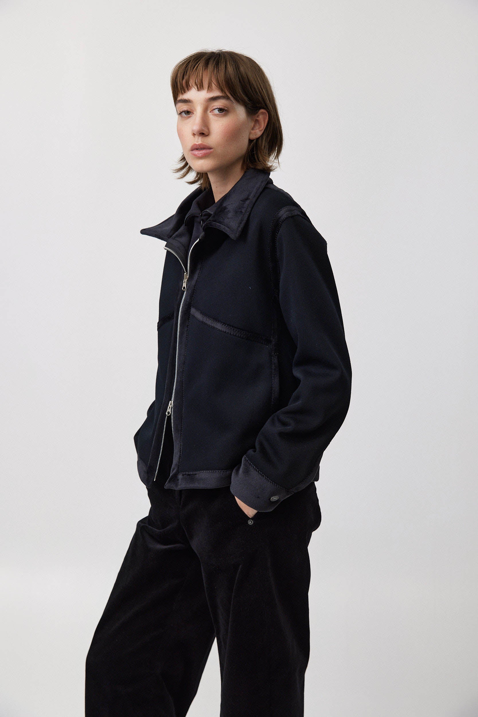 ג׳קט דו צדדי פליפ שחור