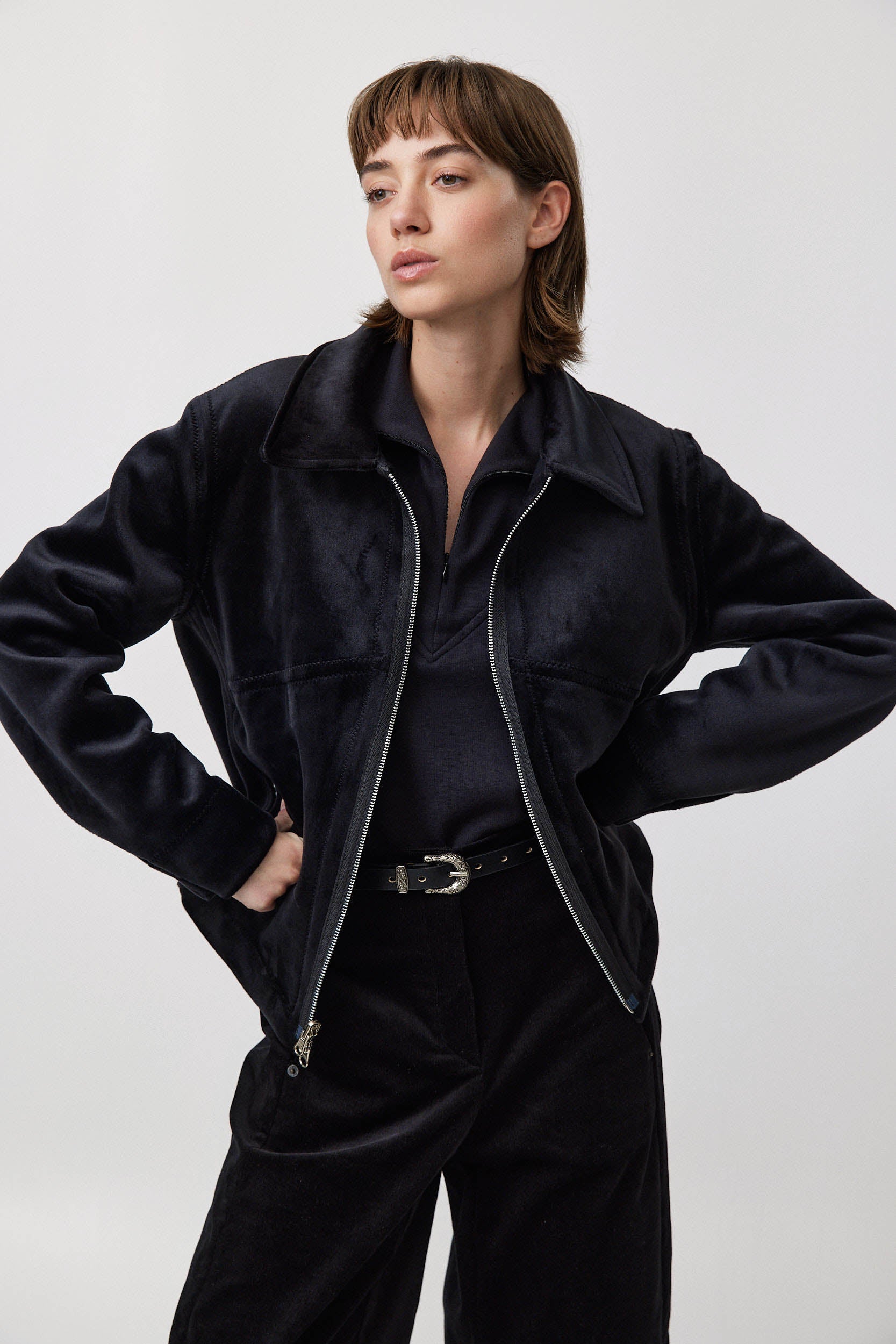 ג׳קט דו צדדי פליפ שחור