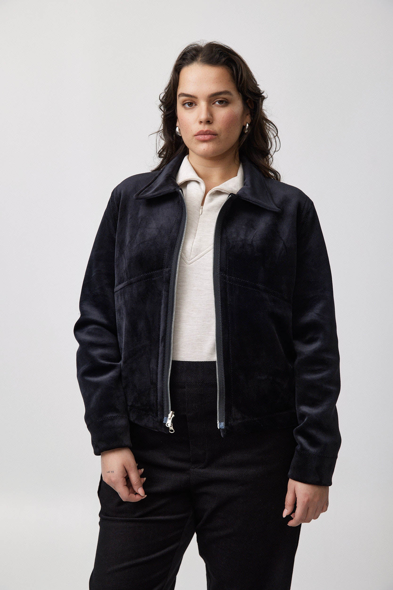 ג׳קט דו צדדי פליפ שחור