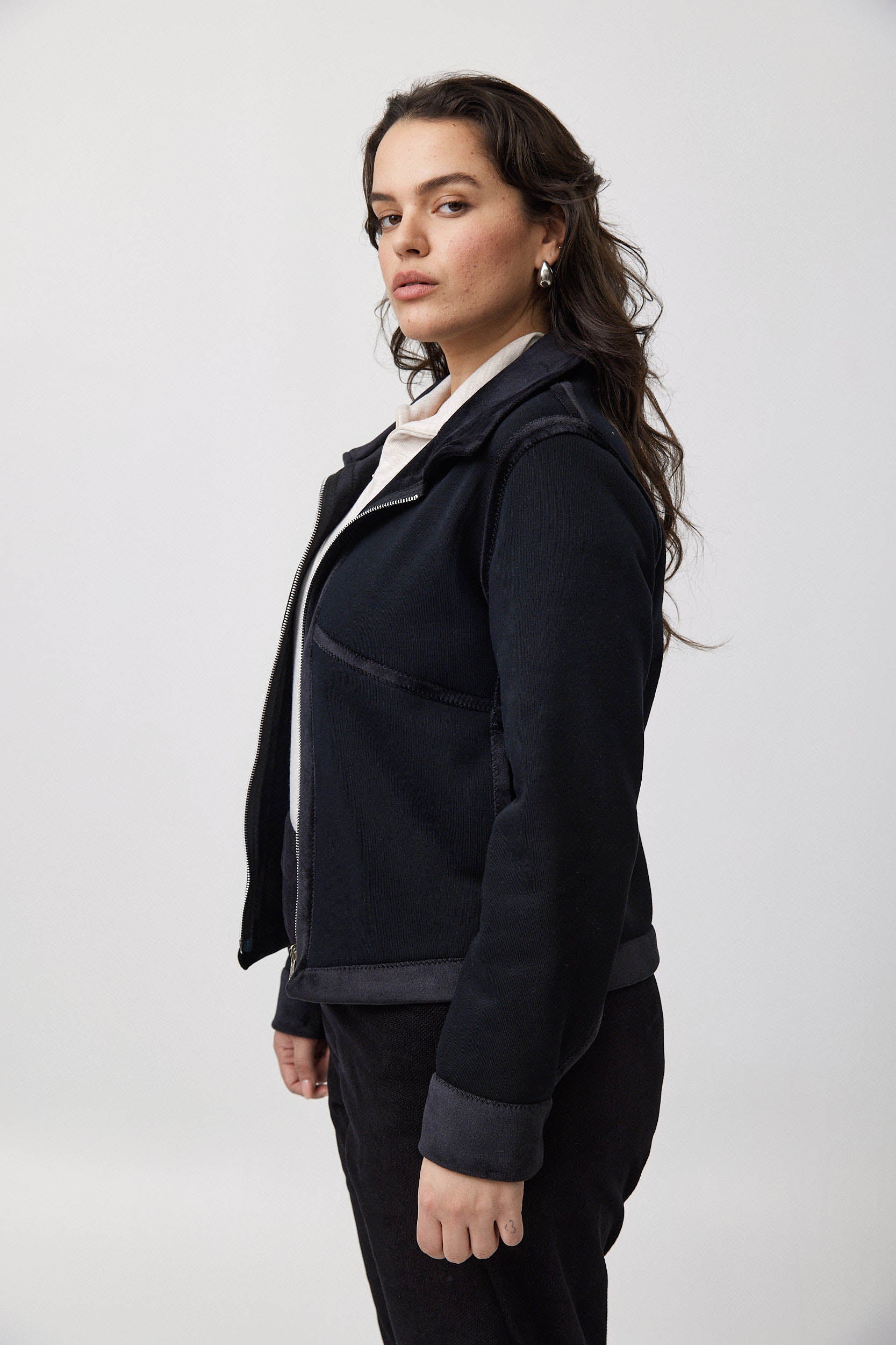 ג׳קט דו צדדי פליפ שחור