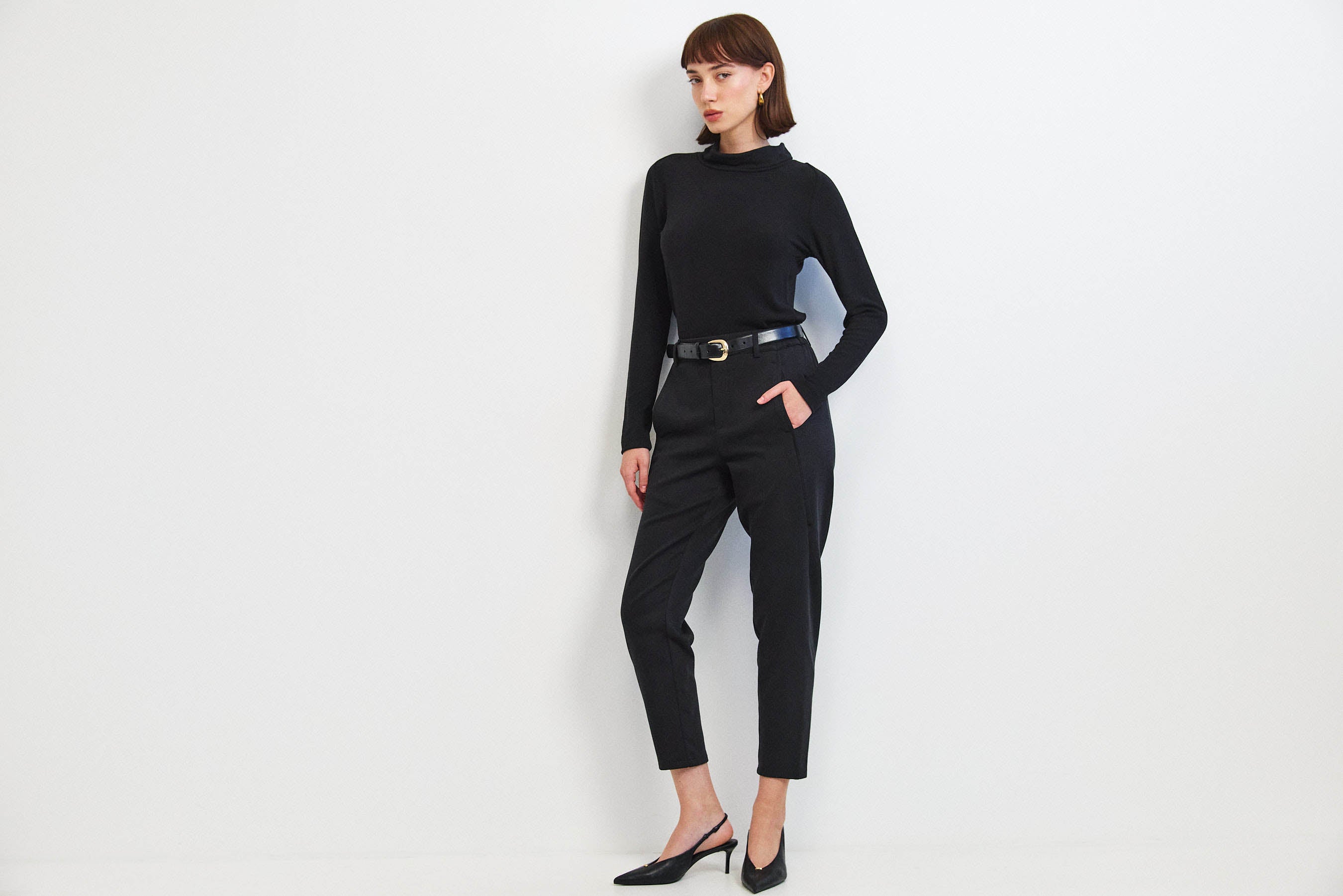 מכנסי מקס קומפורט שחור