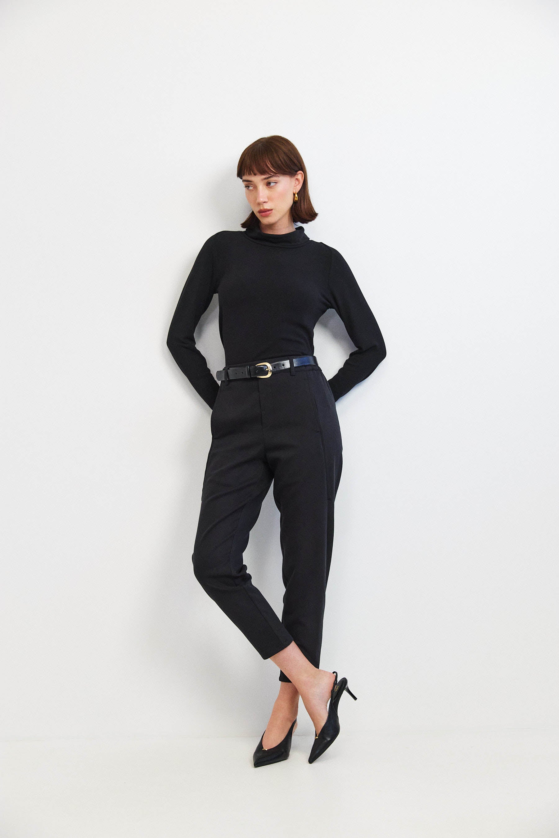 מכנסי מקס קומפורט שחור